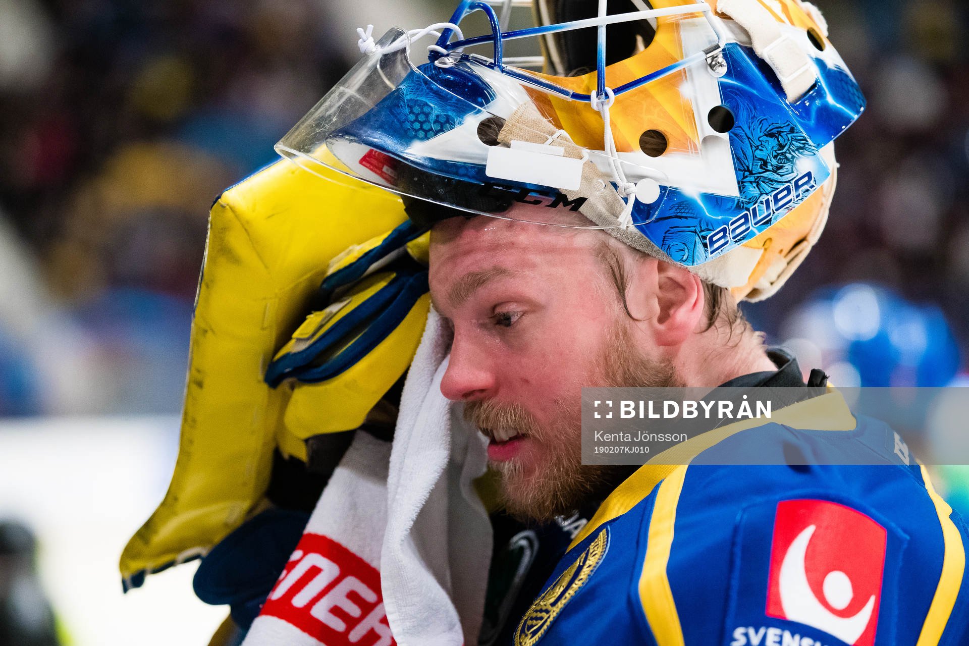 goaltender Magnus Hellberg of Sweden