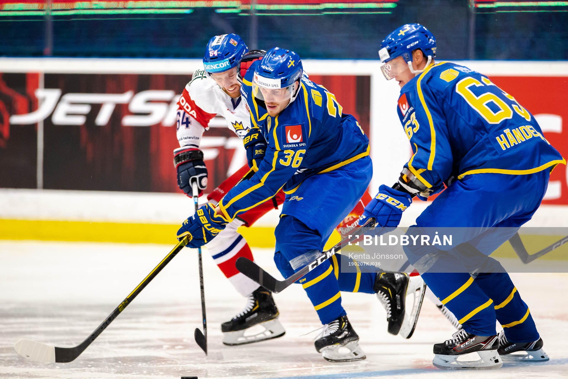 Jiri Sekac of Czech Republic and Emil Larsson  of Sweden