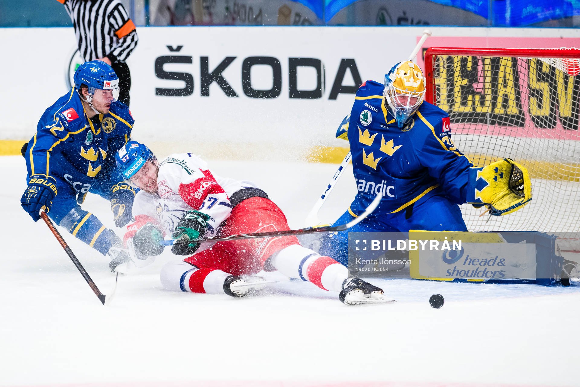 Radim Zohorna  of Czech Republic and Oscar Engsund and