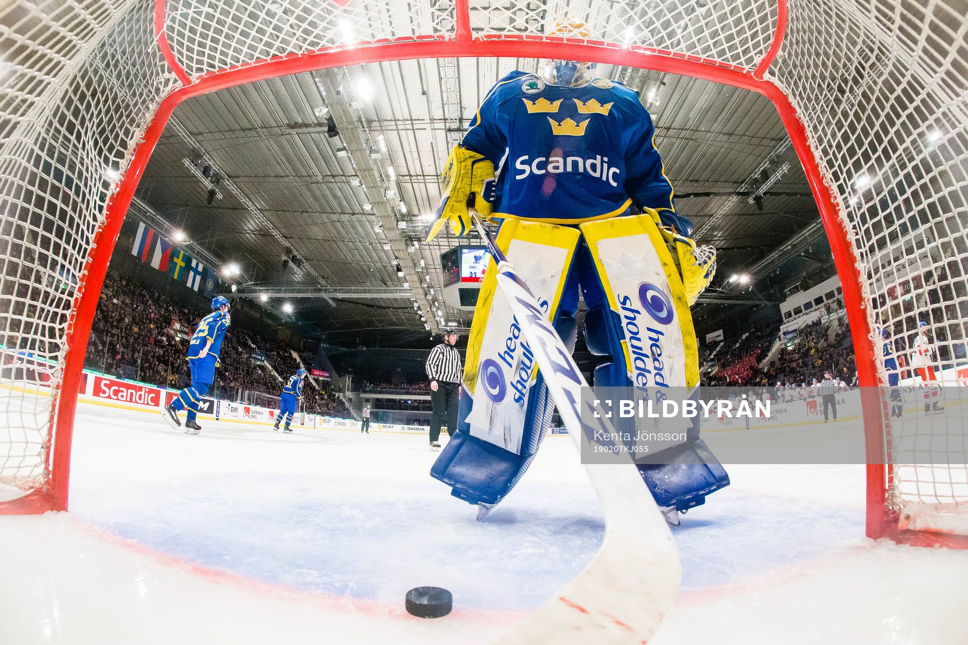 goaltender Magnus Hellberg of Sweden