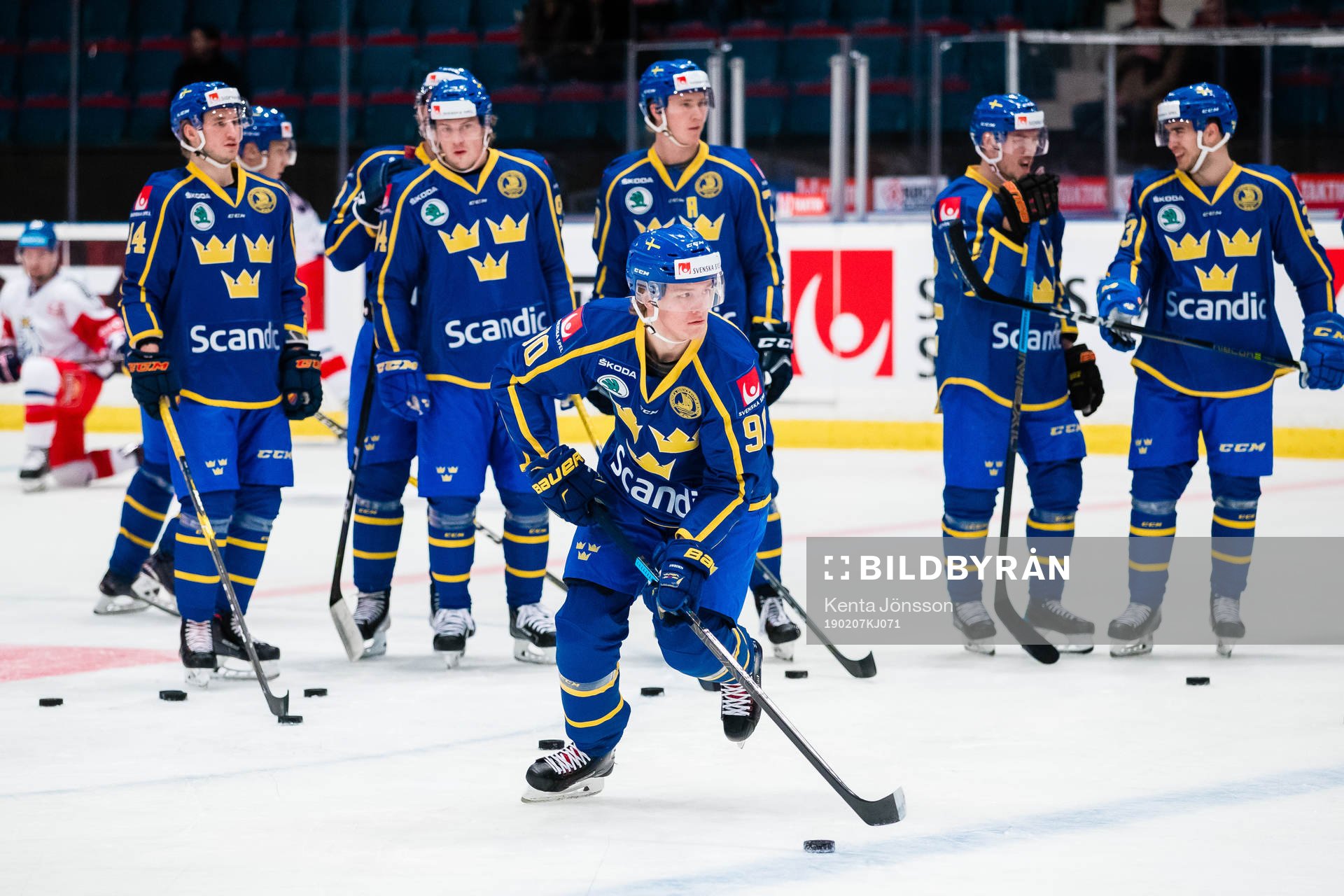 Jesper Boqvist  of Sweden a head of the Beijer Hockey Games