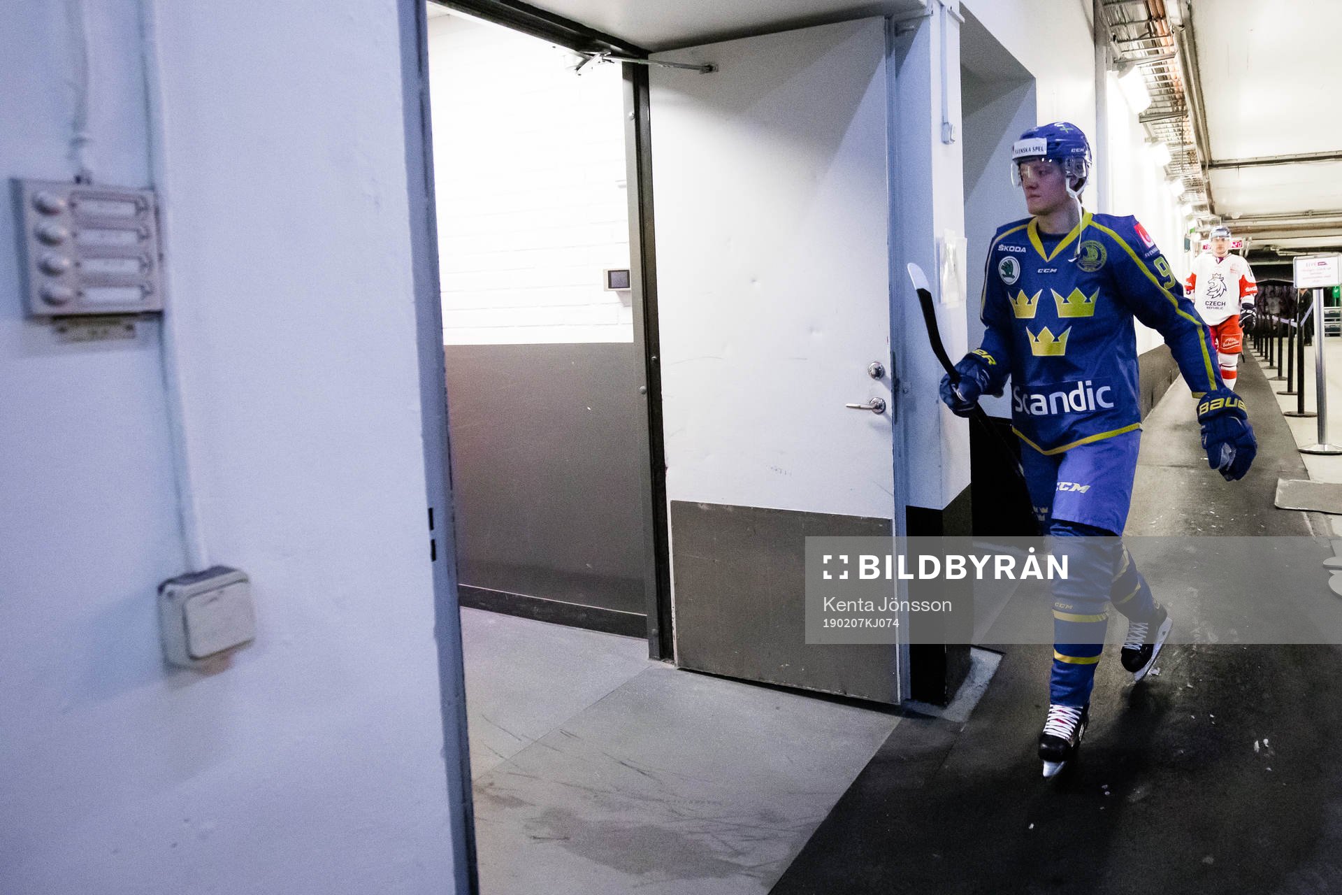 Jesper Boqvist  of Sweden a head of the Beijer Hockey Games