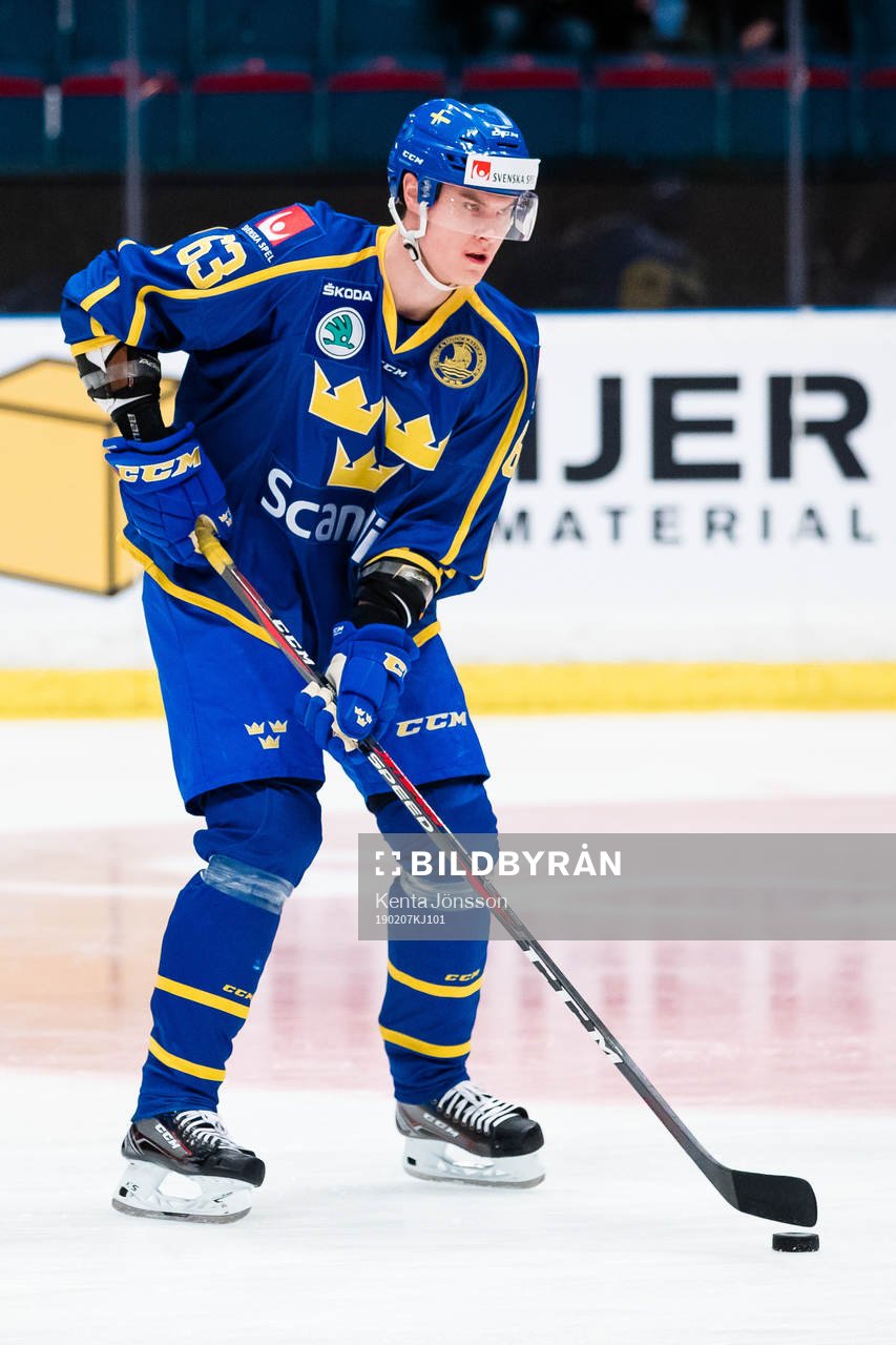 Fredrik Händemark  of Sweden a head of the Beijer Hockey