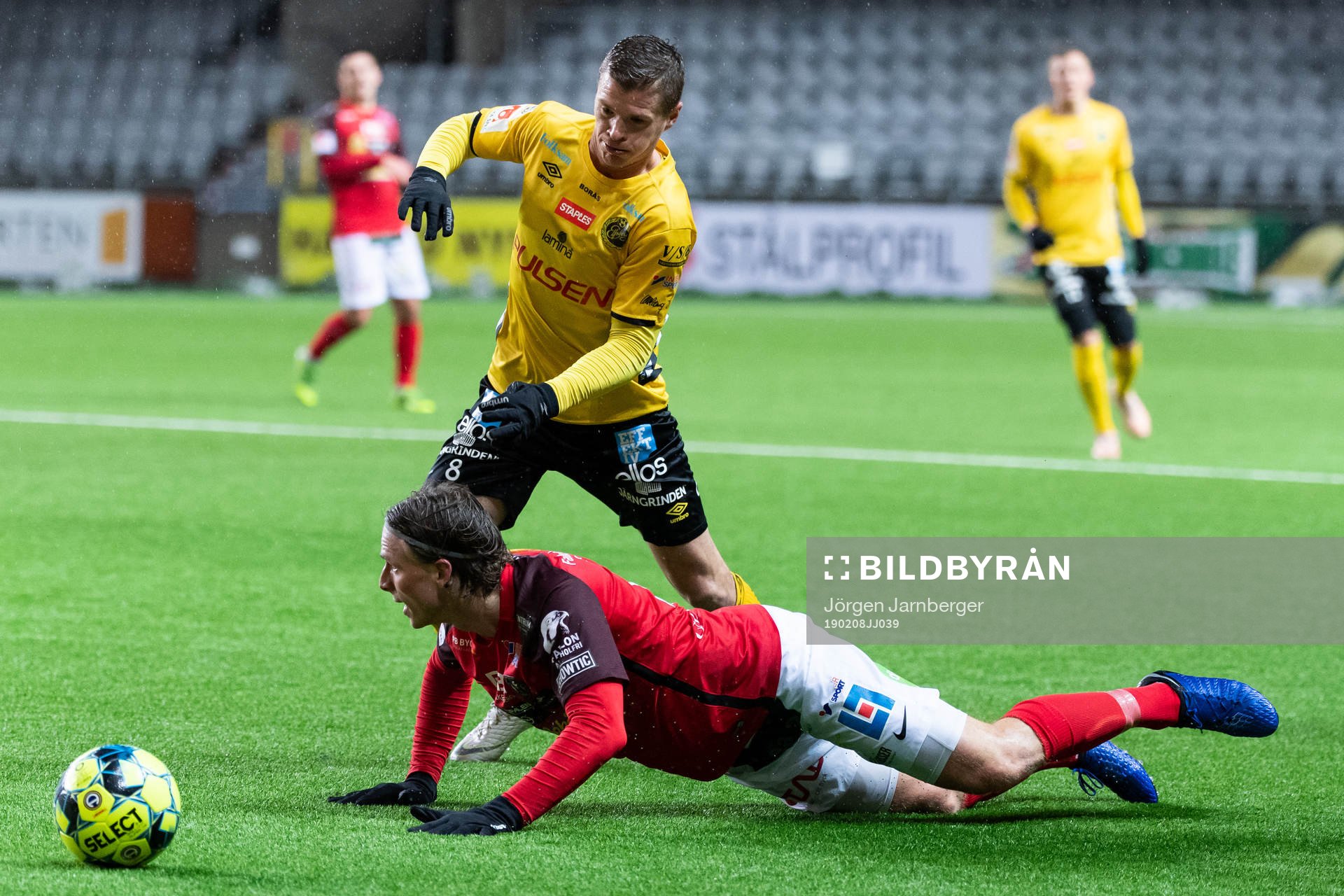 Elfsborgs Samuel Holmén och Falkenbergs Carl Johansson