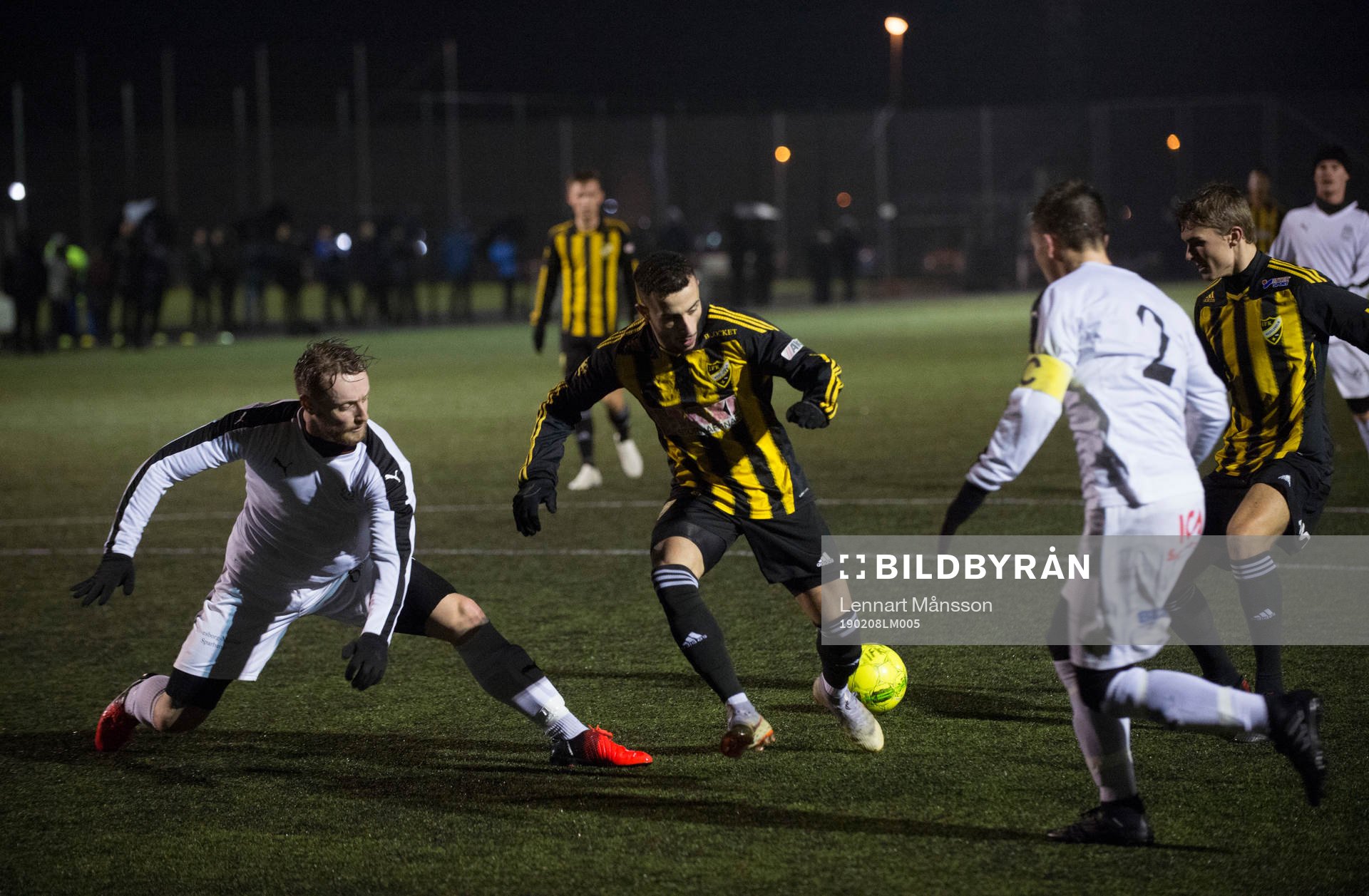 IFK Hässleholms Mohammed Hamdan i träningsmatchen mellan