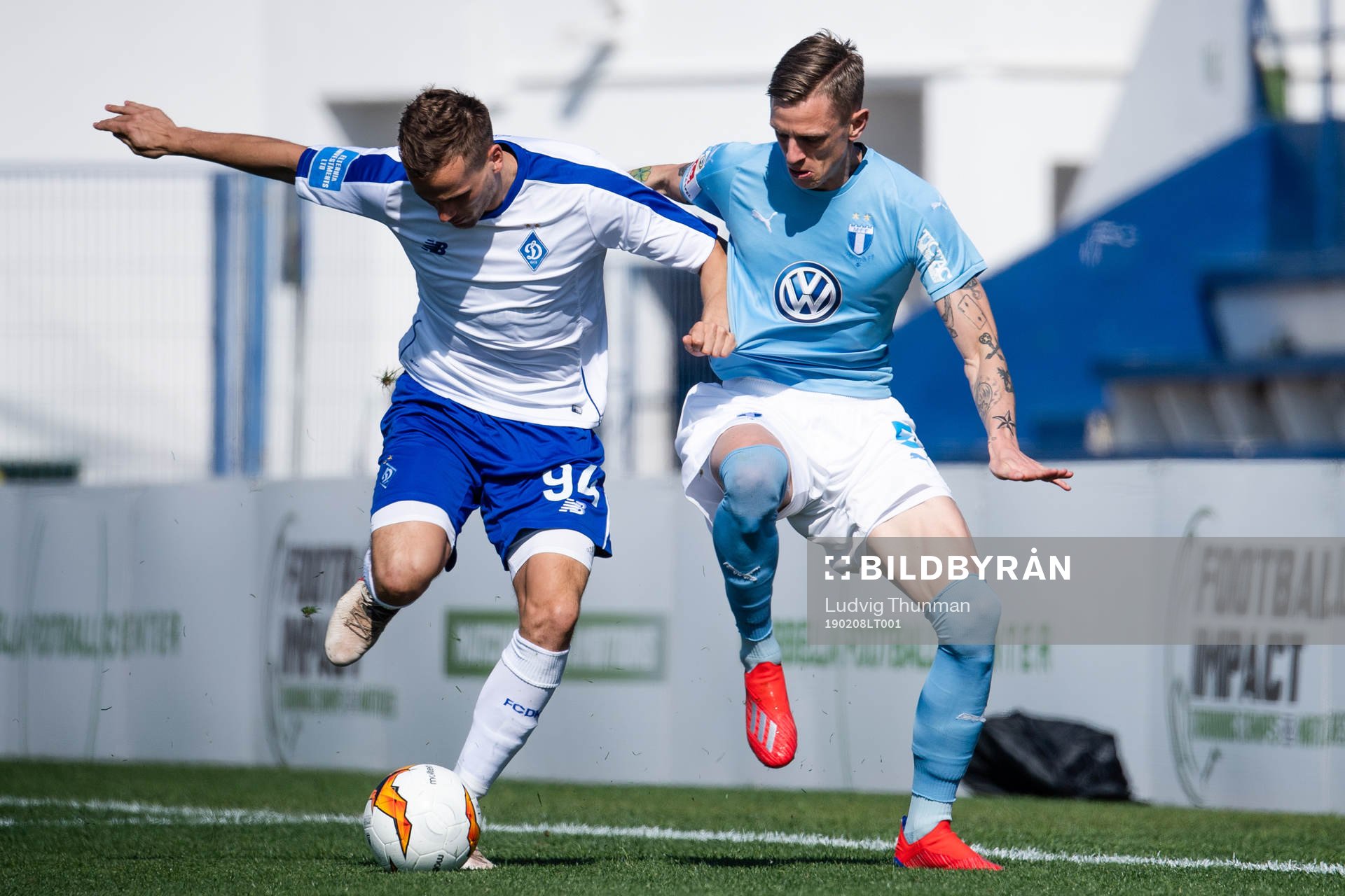 Tomasz Kedziora of Dinamo Kiev and Sören Rieks of Malmö FF