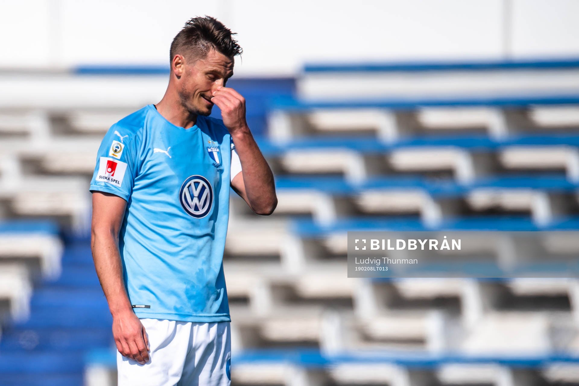 Markus Rosenberg of Malmö FF looks dejected