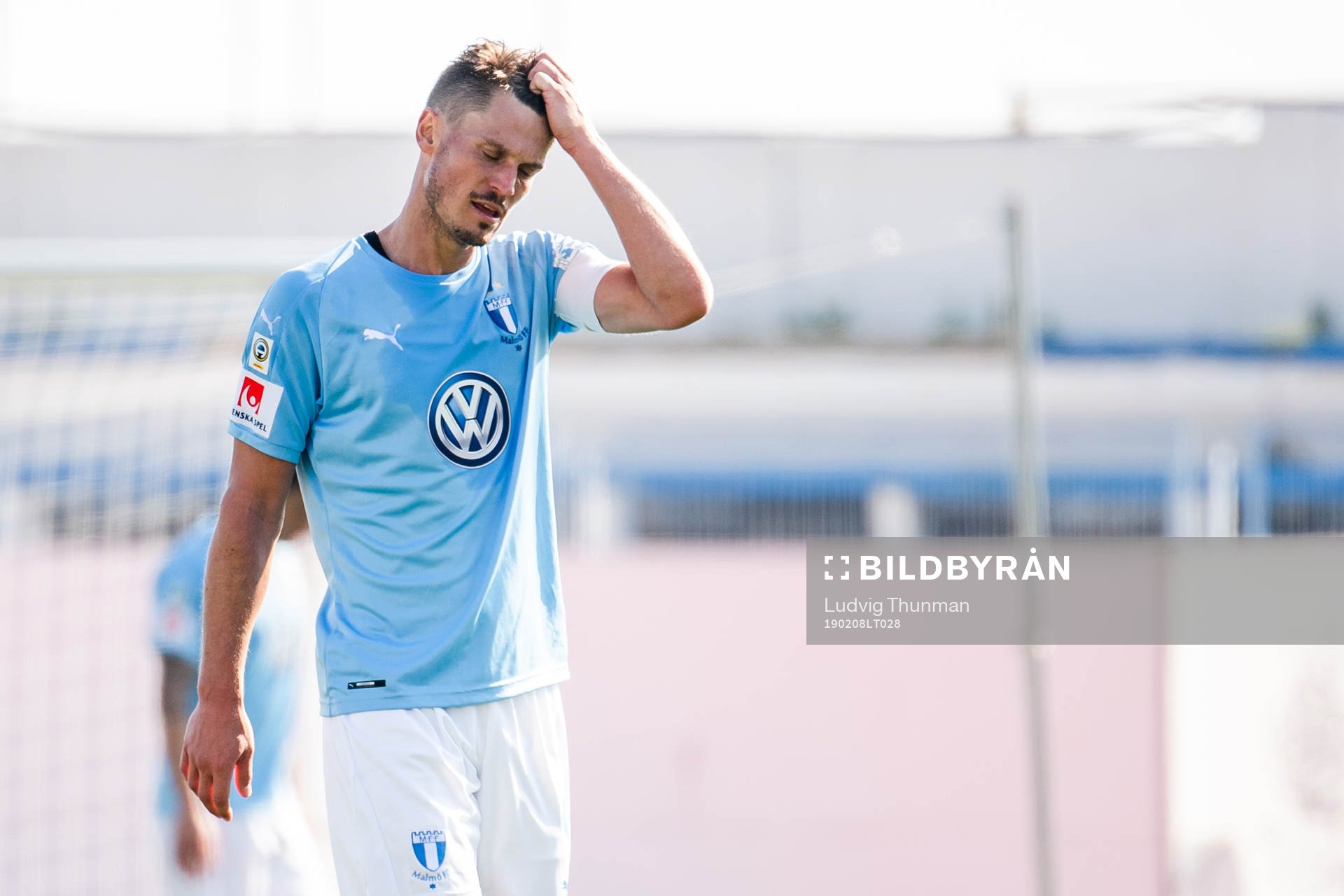 Markus Rosenberg of Malmö FF looks dejected
