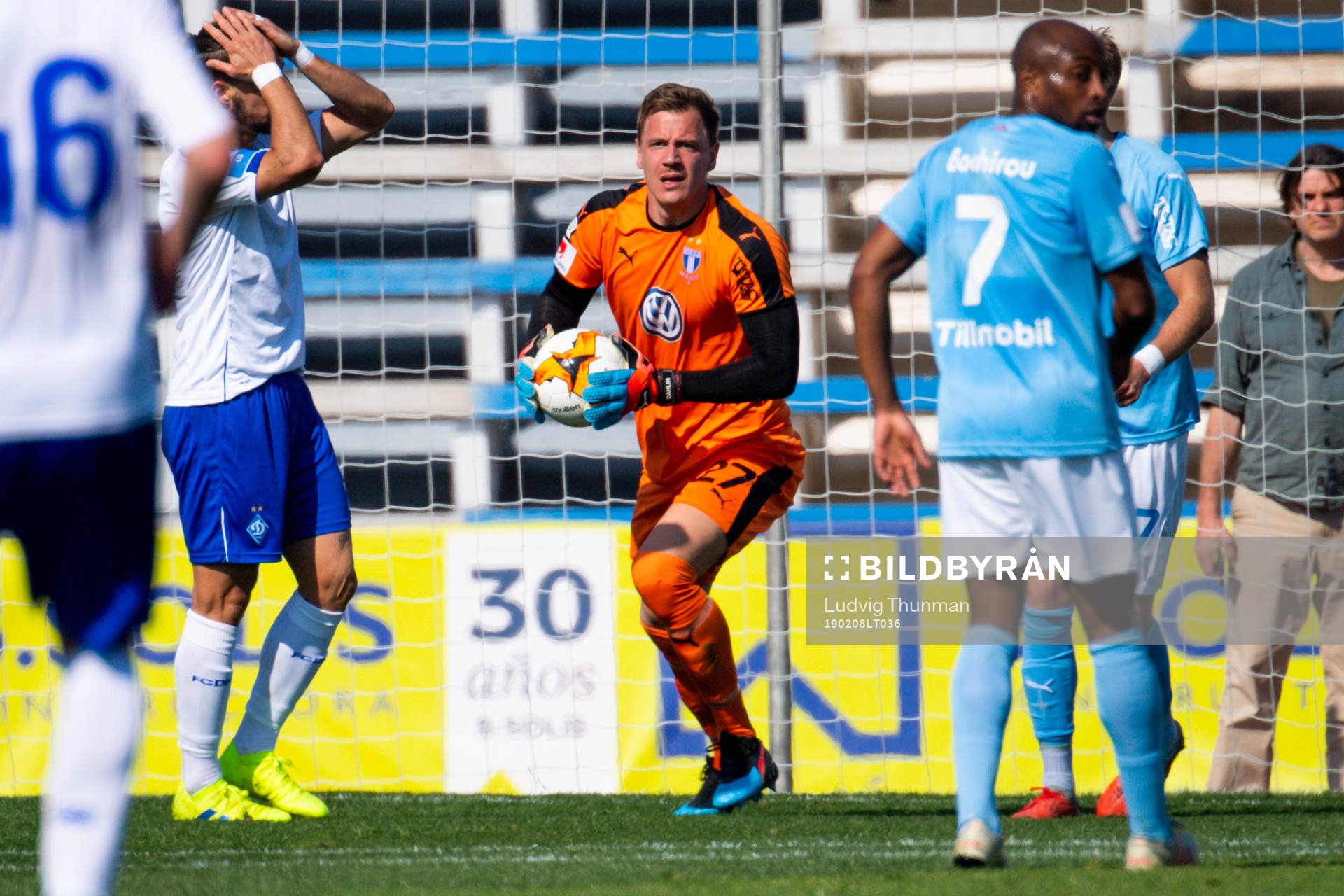 Goalkeeper Johan Dahlin of Malmö FF