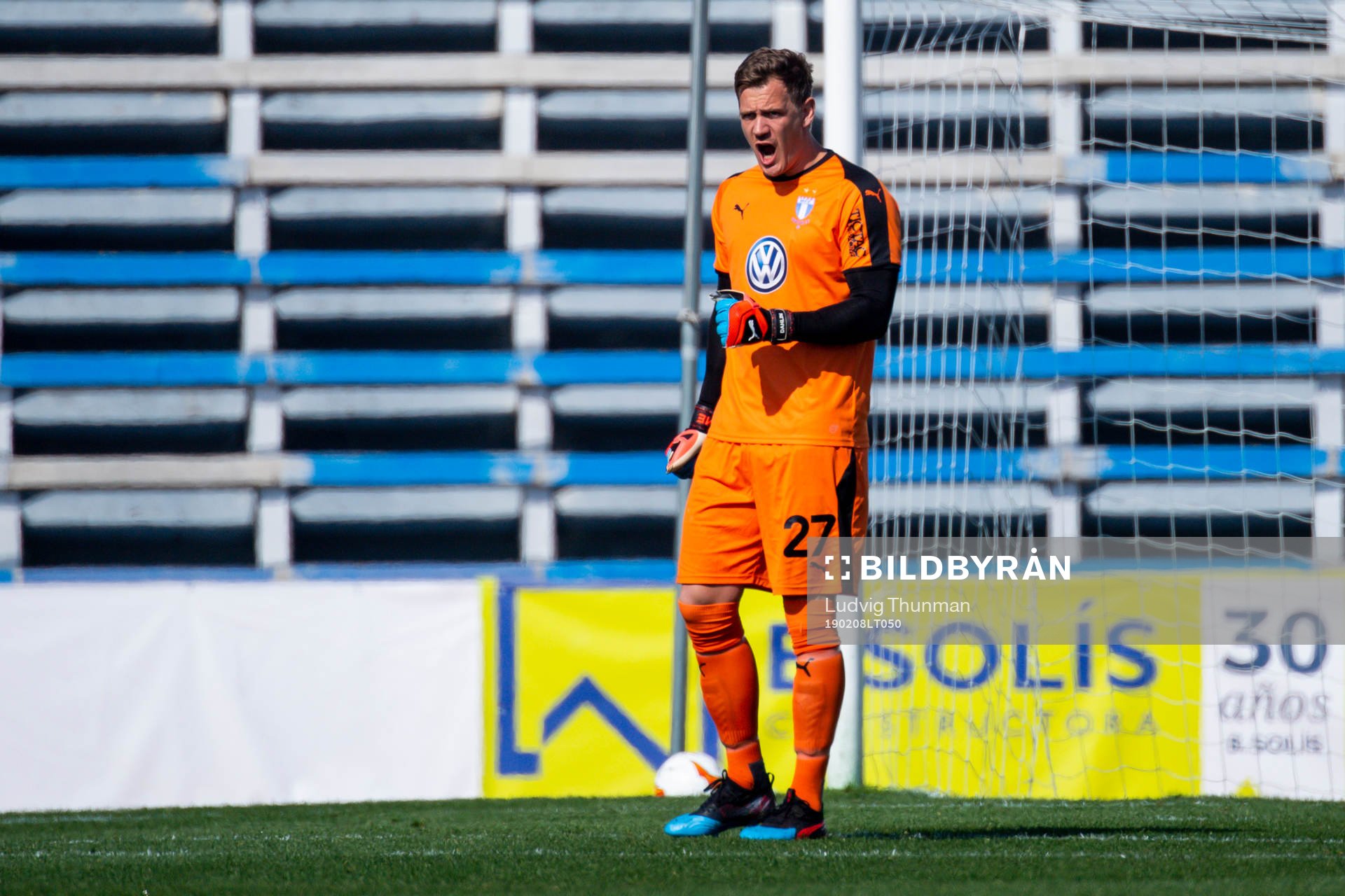 Goalkeeper Johan Dahlin of Malmö FF