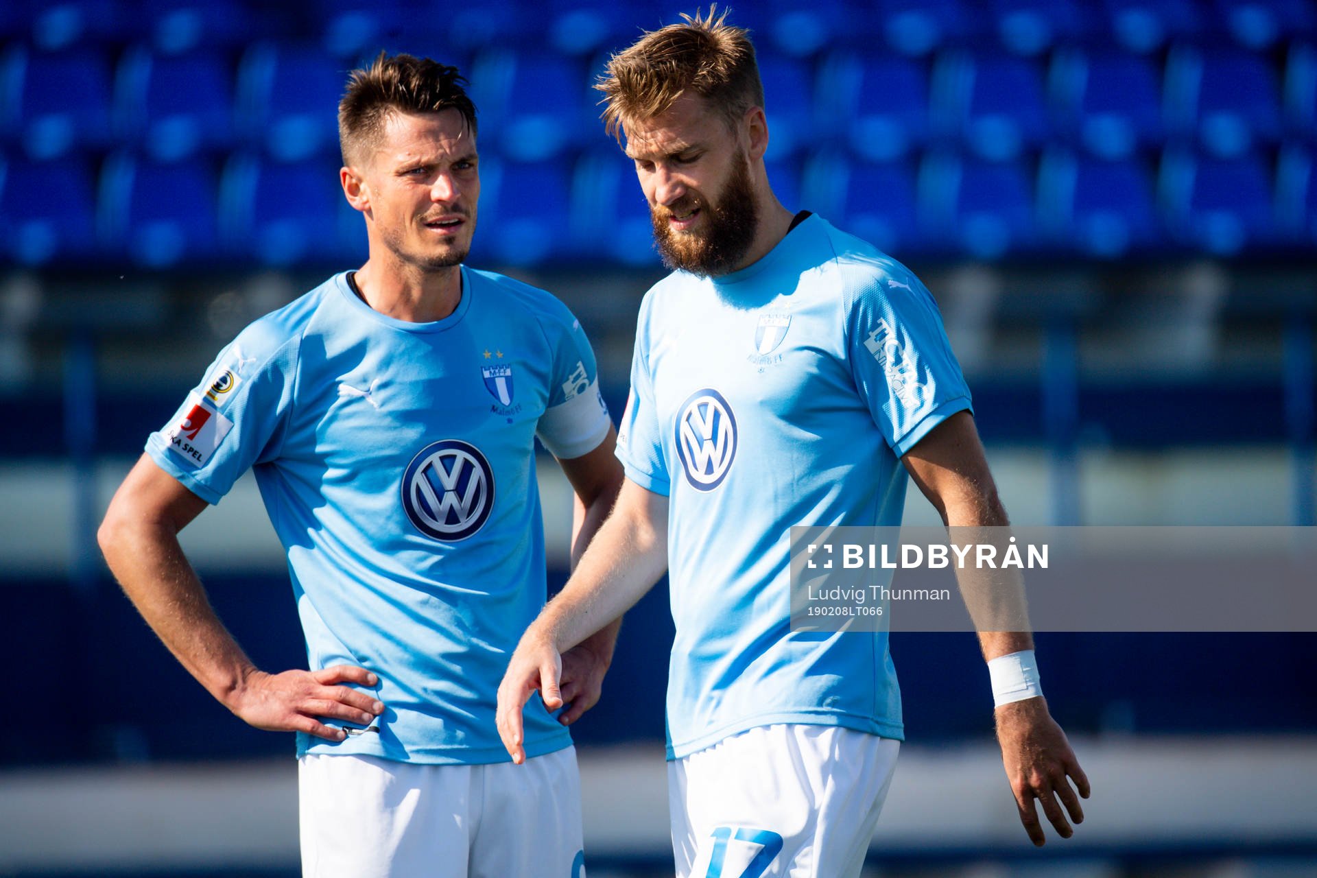 Markus Rosenberg and Rasmus Bengtsson of Malmö FF