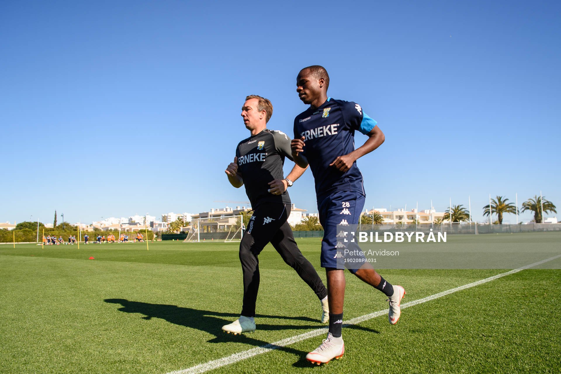 Fysio Roland Kaldéus och Alhassan Yusuf Abdullahi