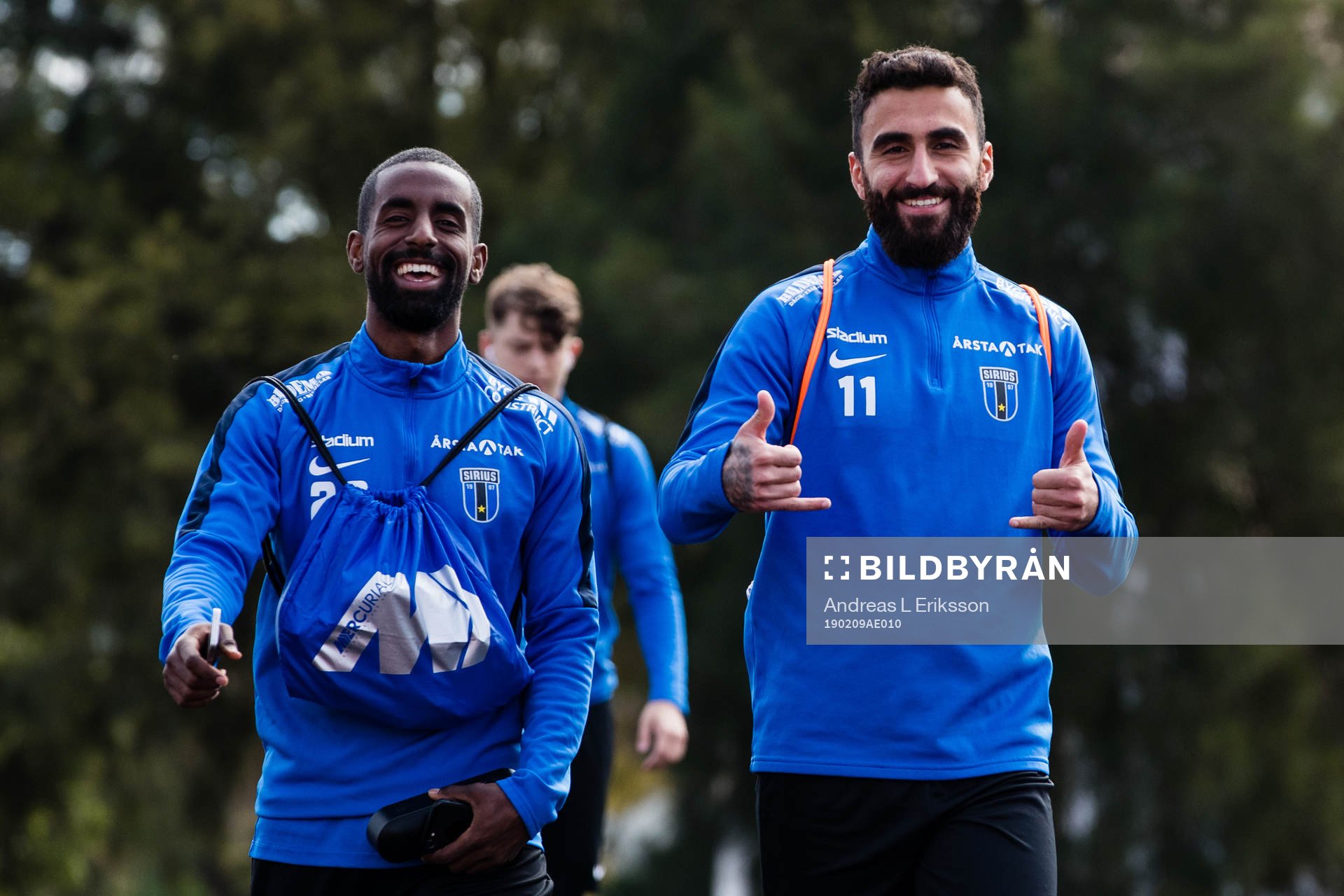 Mohammed Saeid och Charbel Georges innan en