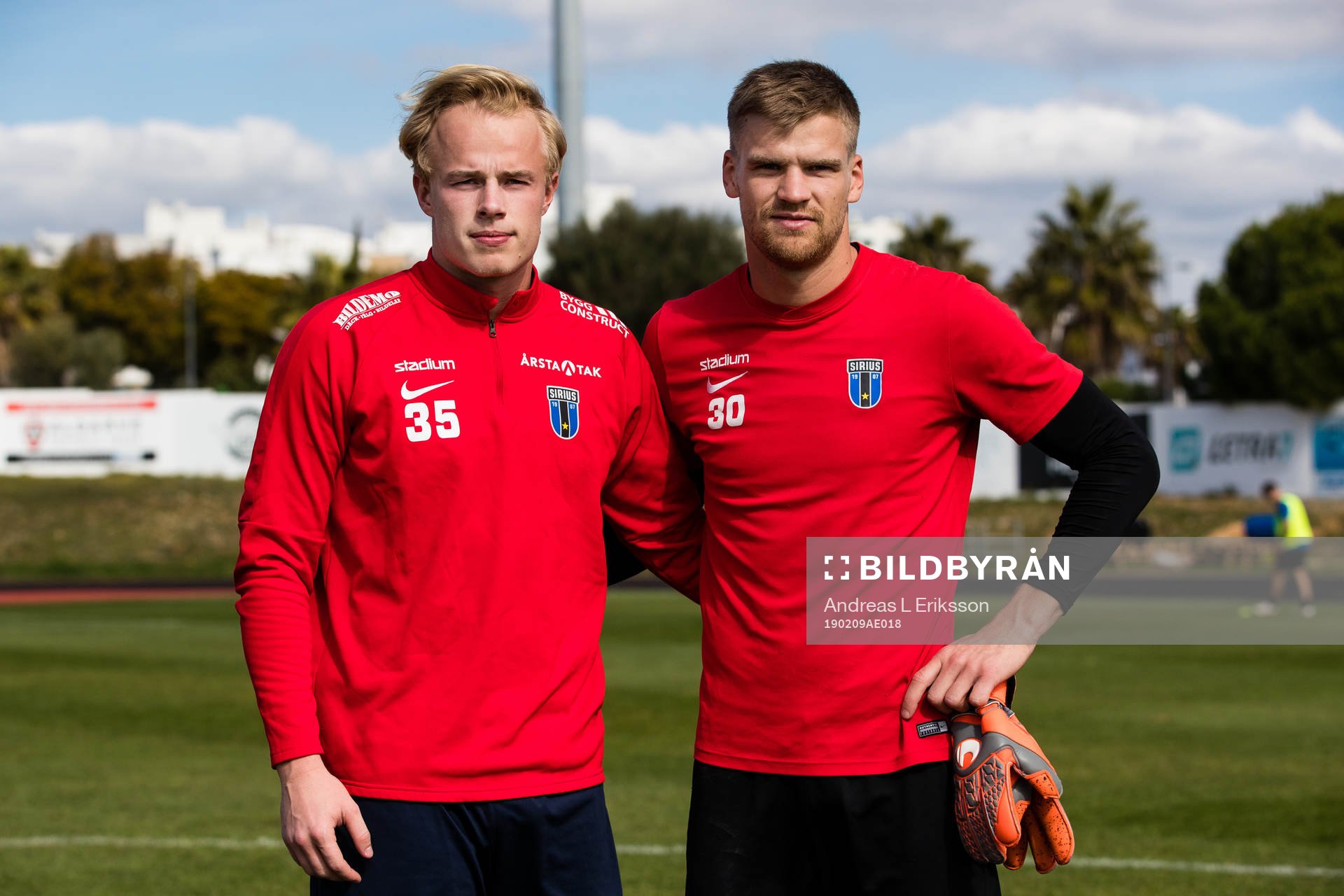 Målvakterna Gustav Nyberg och Lukas Jonsson