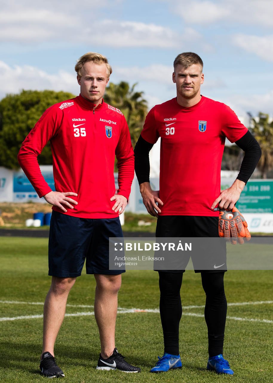 Målvakterna Gustav Nyberg och Lukas Jonsson