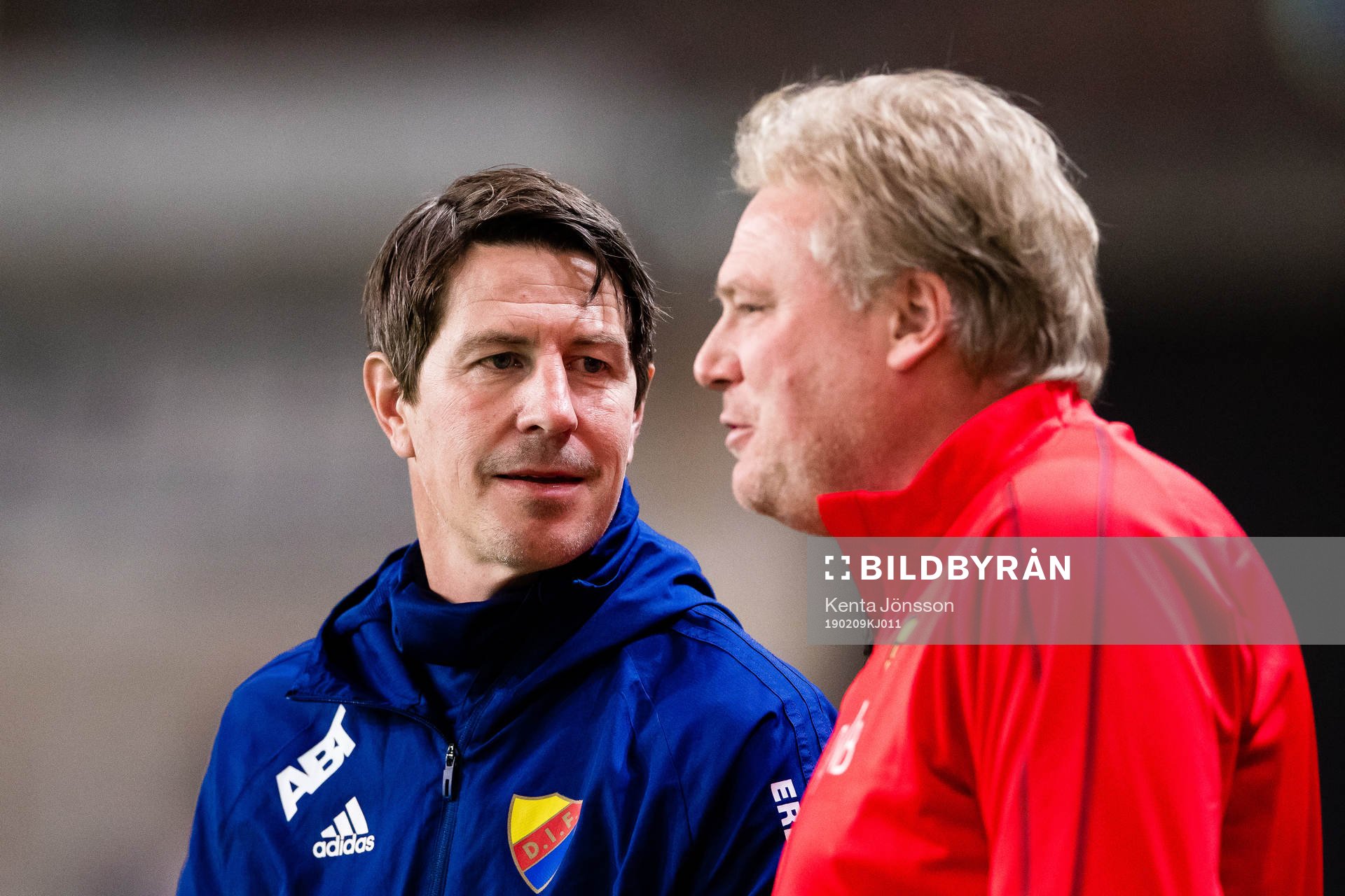 Djurgårdens tränare Thomas Lagerlöf och Lilleströms