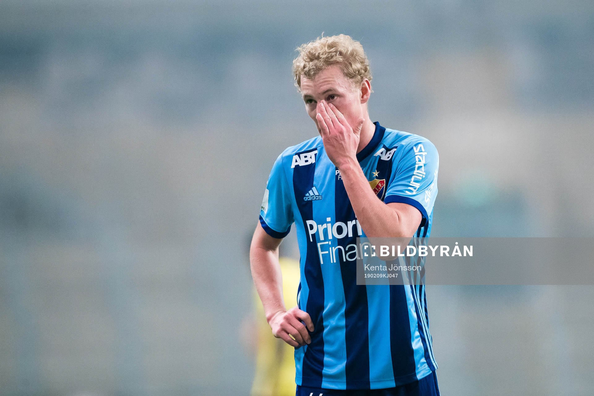 Djurgårdens Adam Bergmark Wiberg  deppar