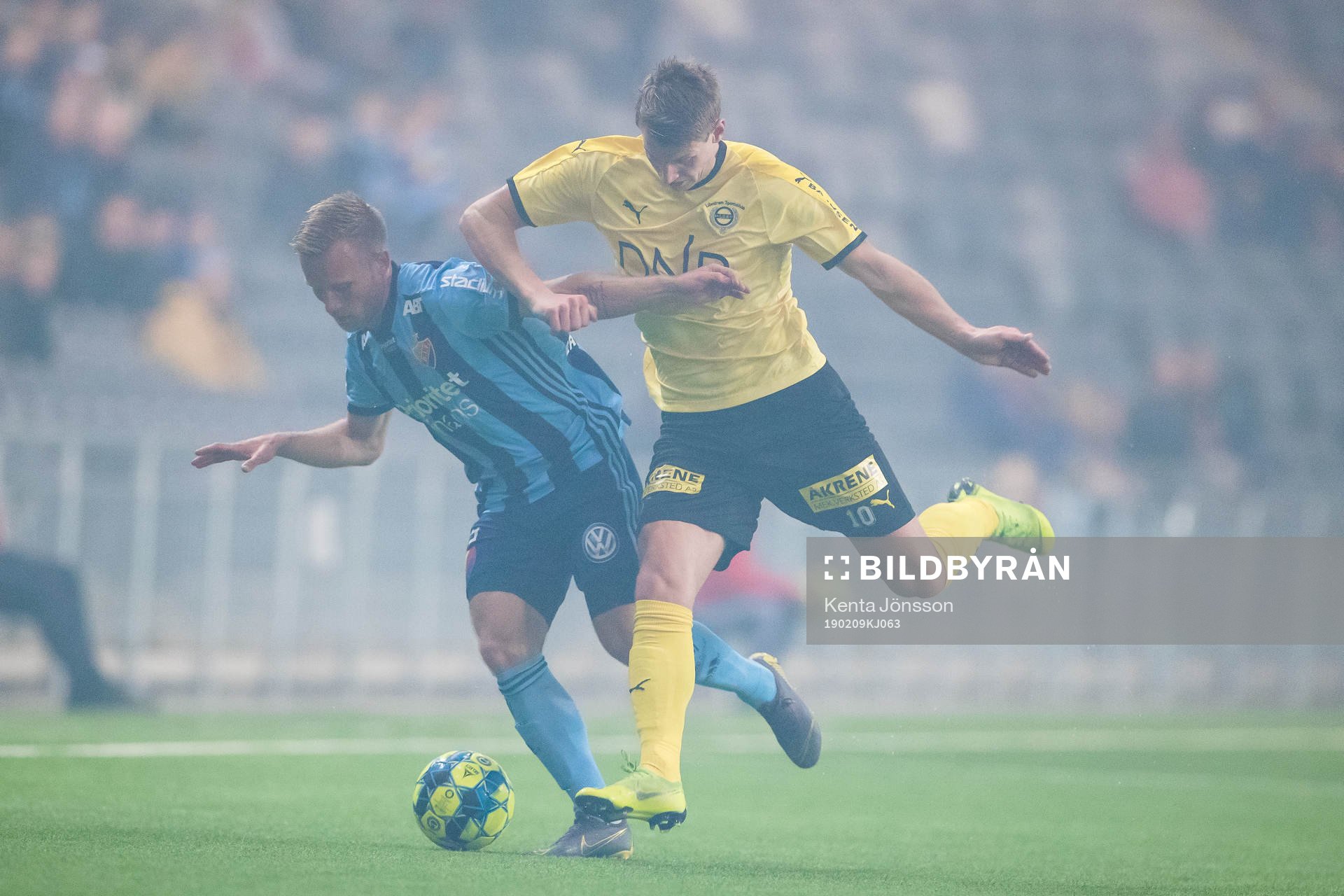 Djurgårdens Nicklas Bärkroth och Lilleströms Thomas