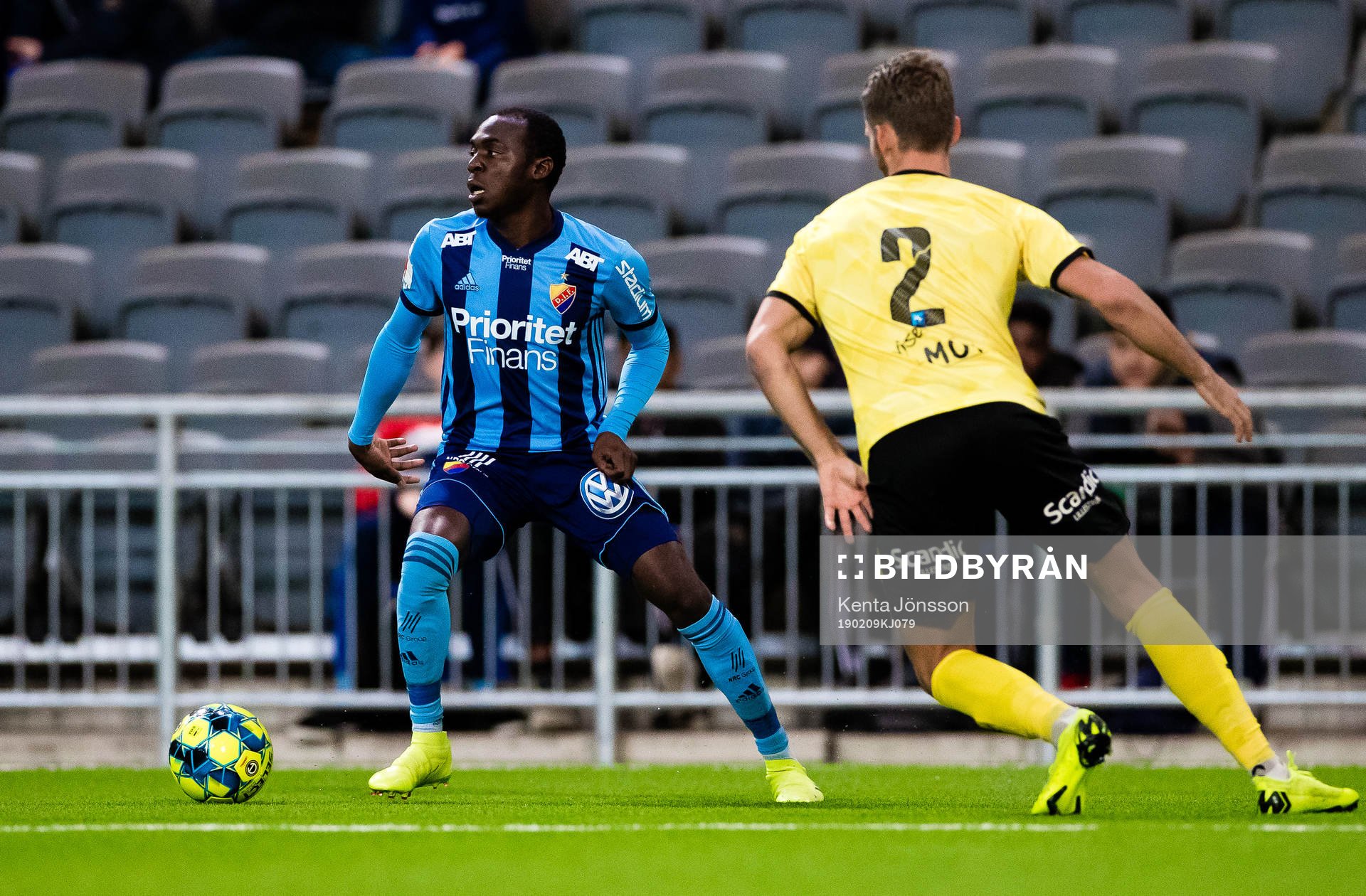 Djurgårdens Edward Chilufya och Lilleströms Mats