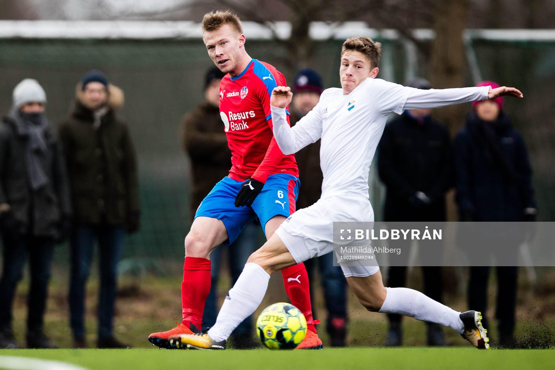 Helsingborgs Andreas Landgren och Östers Anton Andreasson