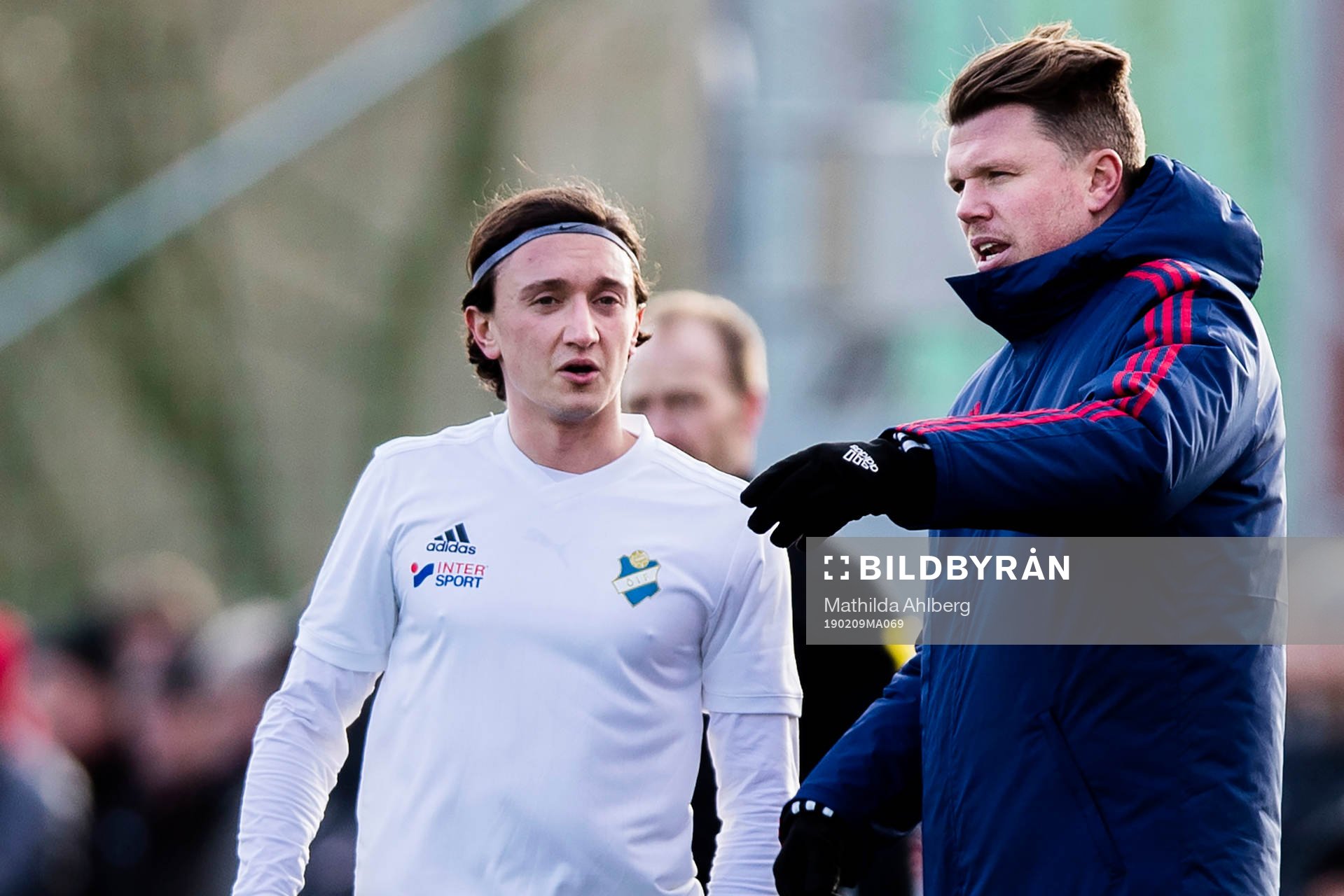 Östers Mattias Pavic  och tränare Christian Järdler
