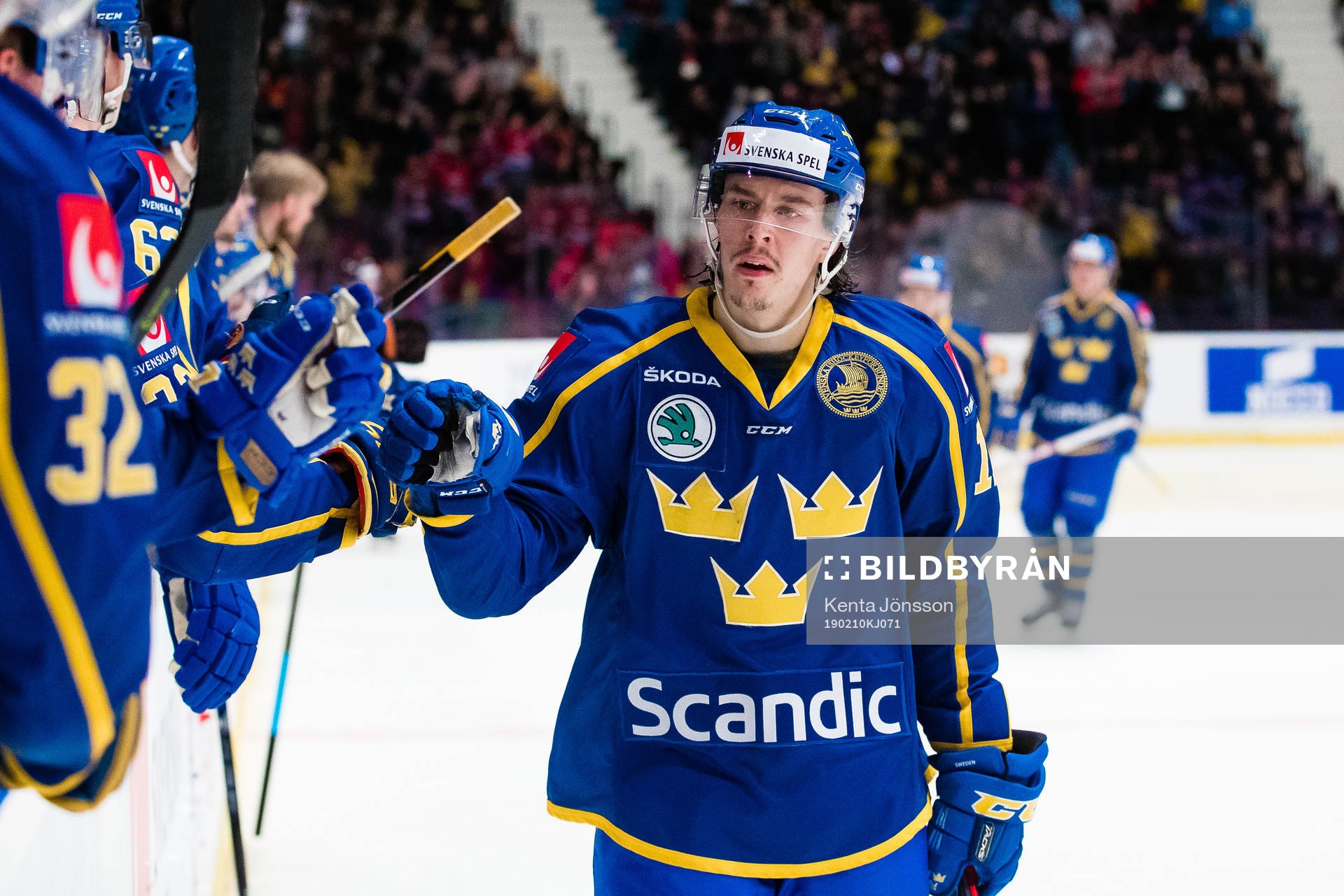 Joakim Nygård of Sweden celebrates
