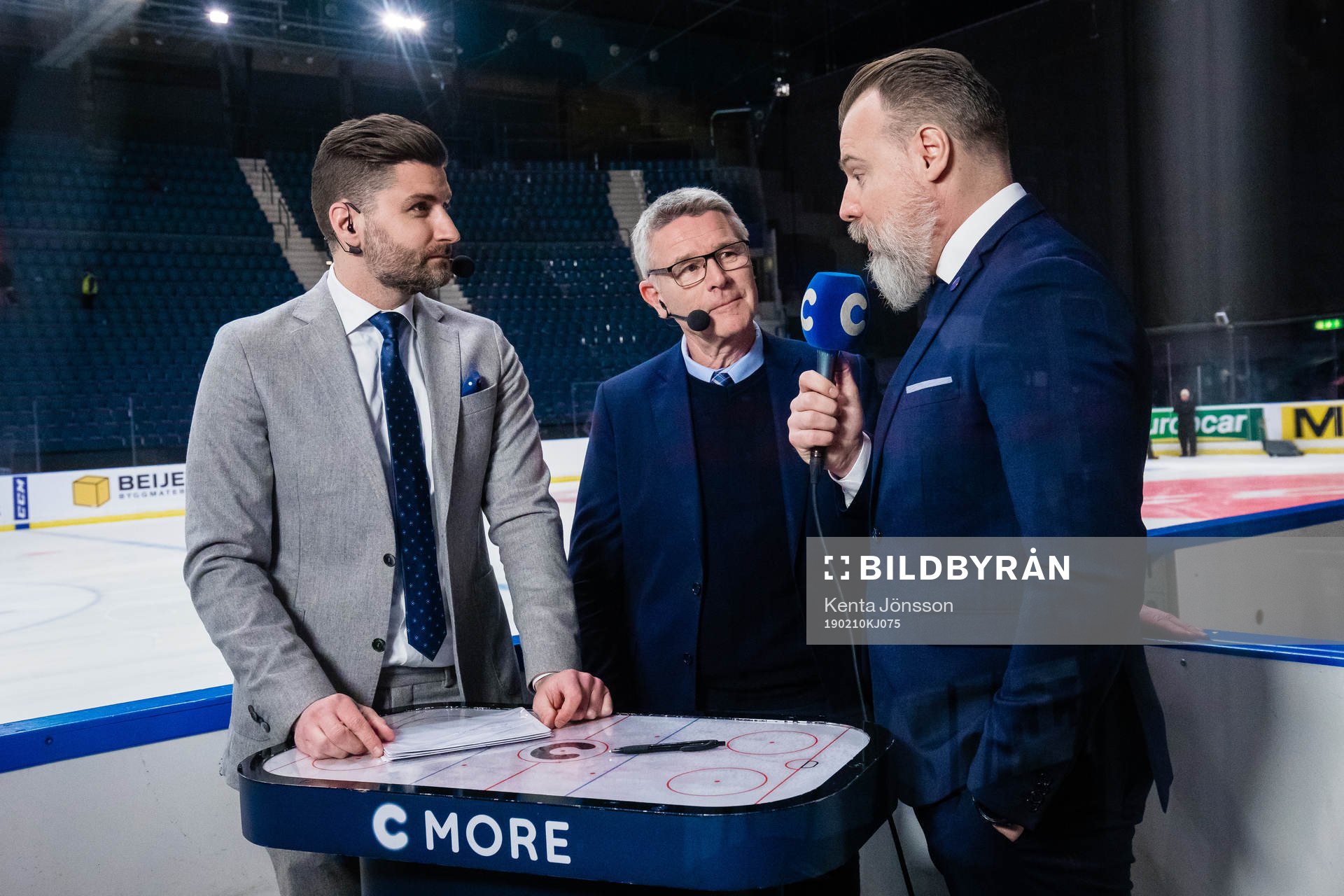 Björn Olden and Harald Lückner of Cmore at the TV-studio