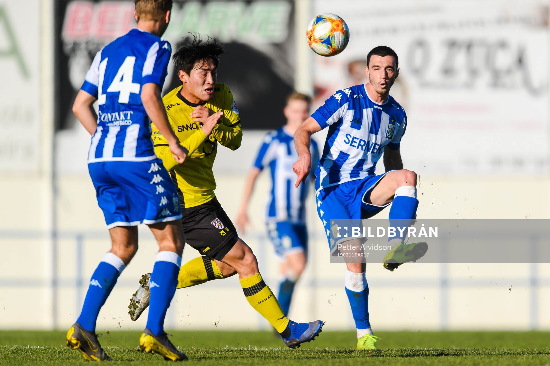 IFK Göteborgs Giorgi Kharaishvili och Jeonnam Dragons Kim