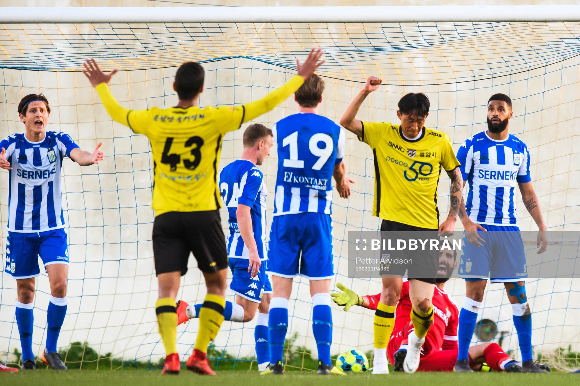 IFK Göteborgs målvakt Giannis Anestis deppar med