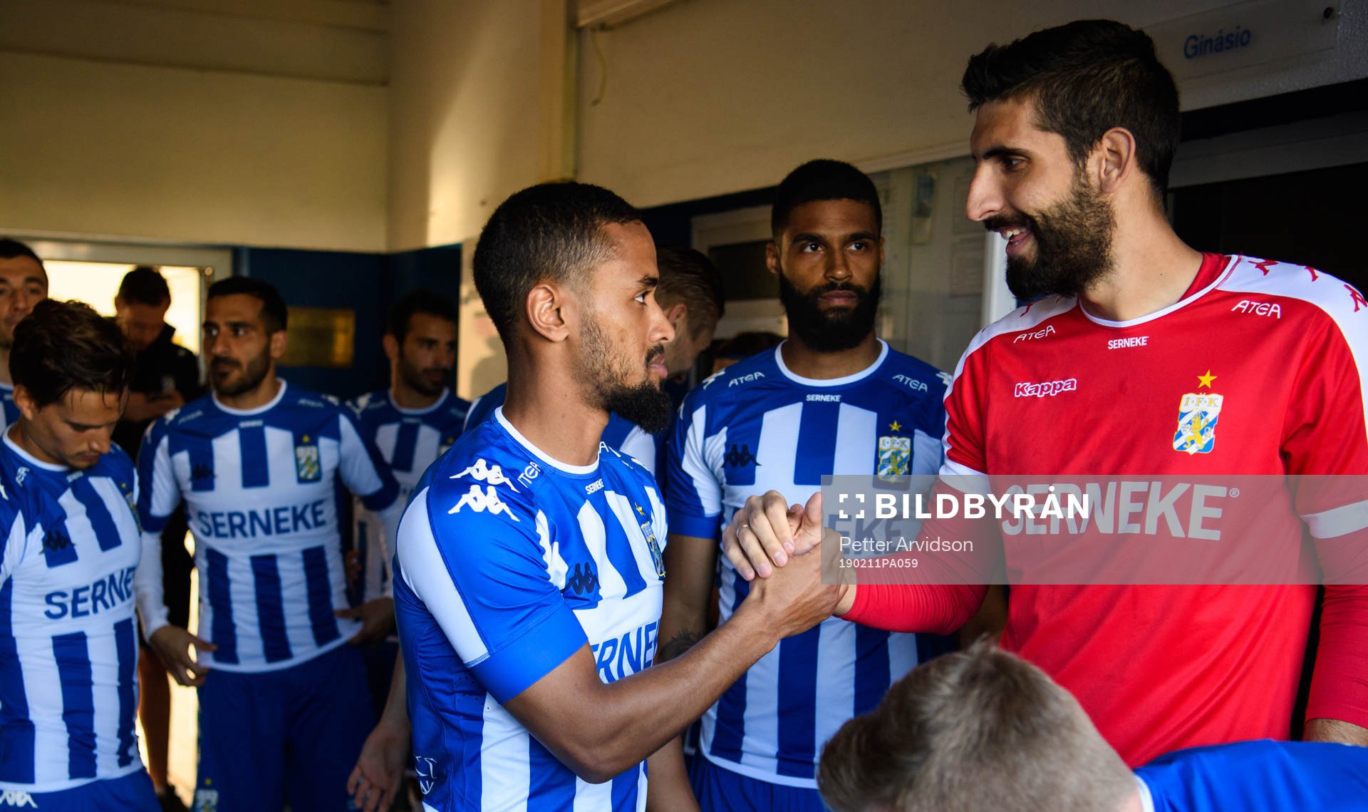 IFK Göteborgs Junes Barny och målvakt Giannis Anestis i