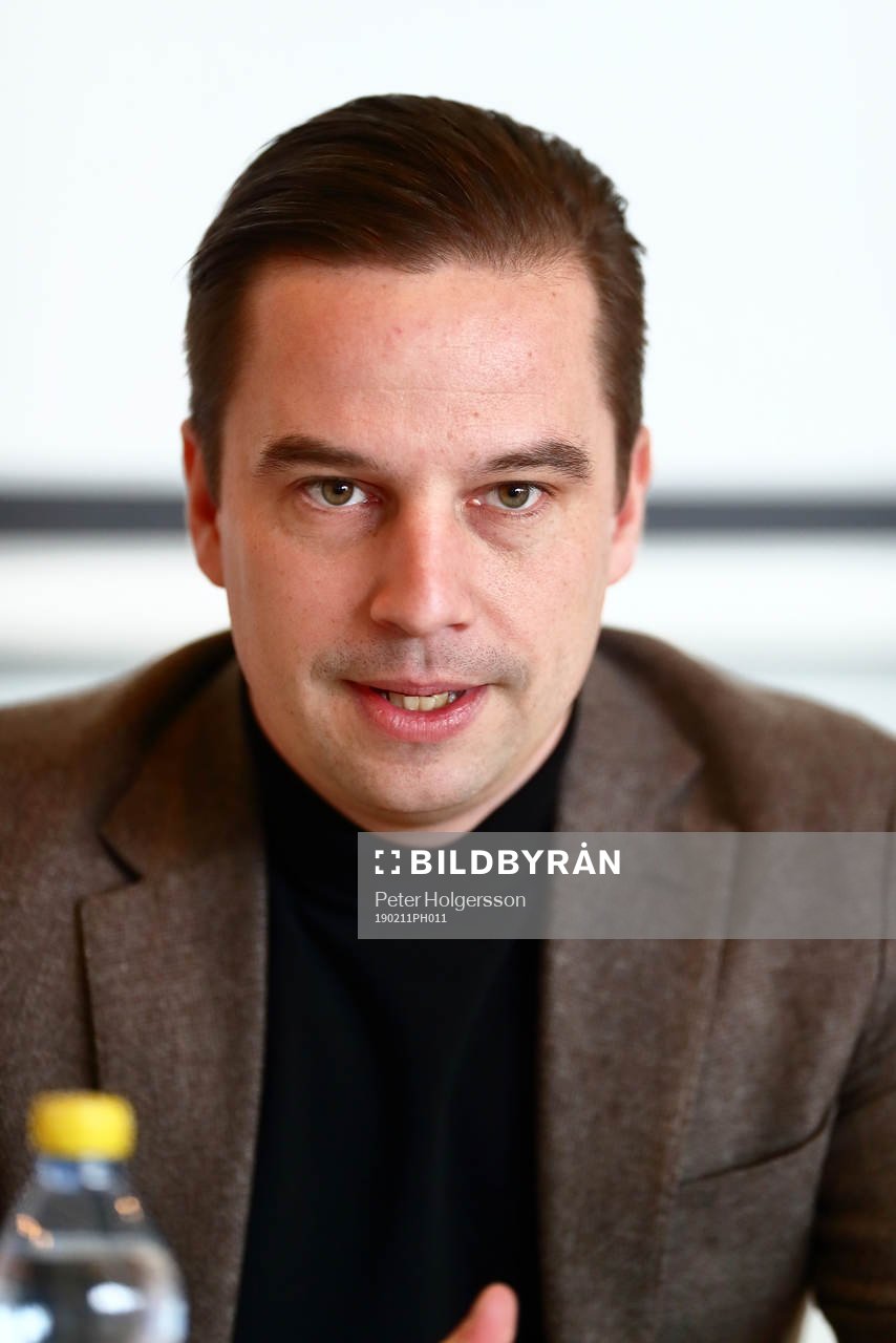 IFK Norrköpings klubbdirektör Jens Magnusson under presskonferens den 11 februari 2019 i NORRKÖPING.