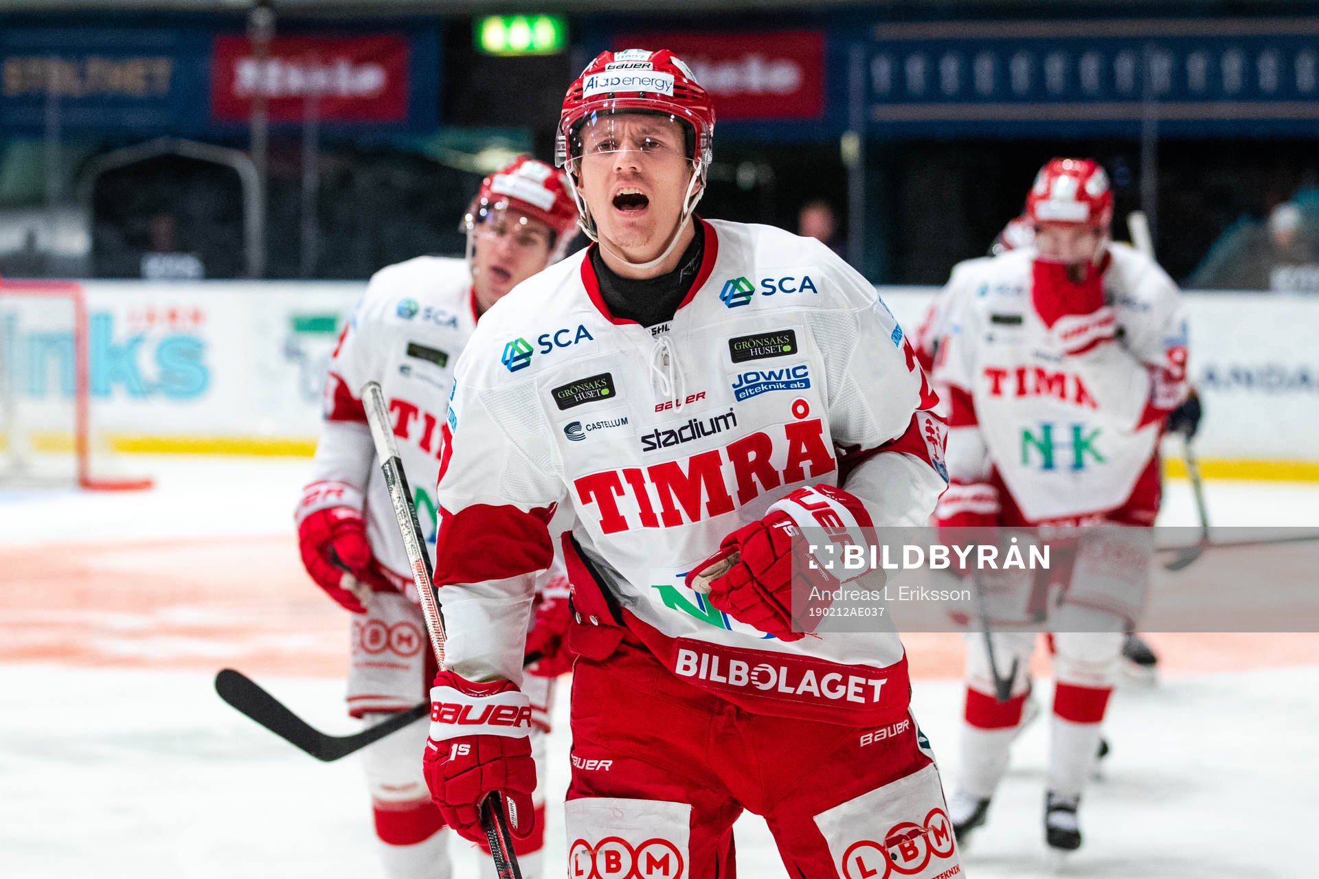 Timrås Johannes Kinnvall jublar