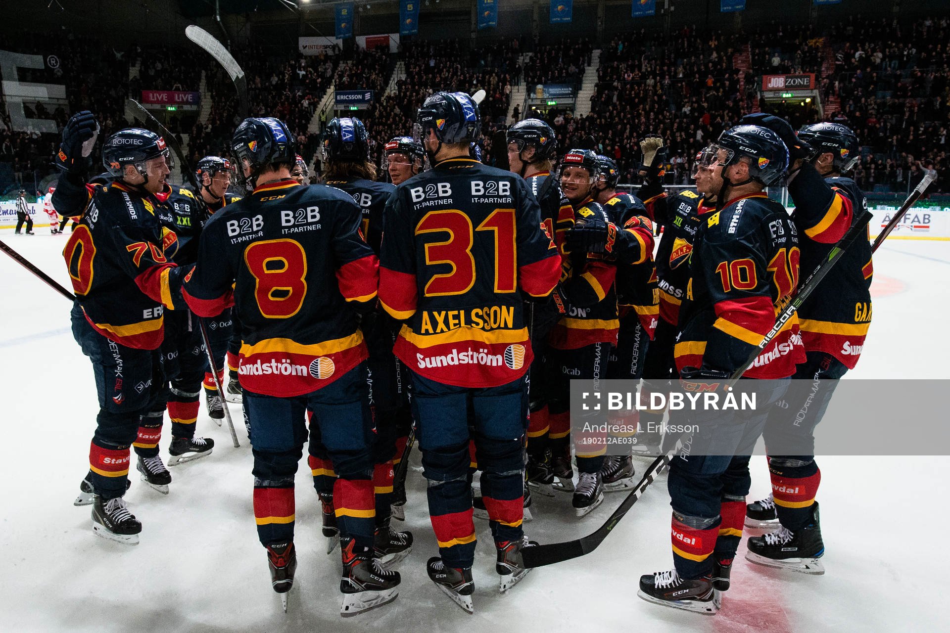 Djurgårdens spelare jublar