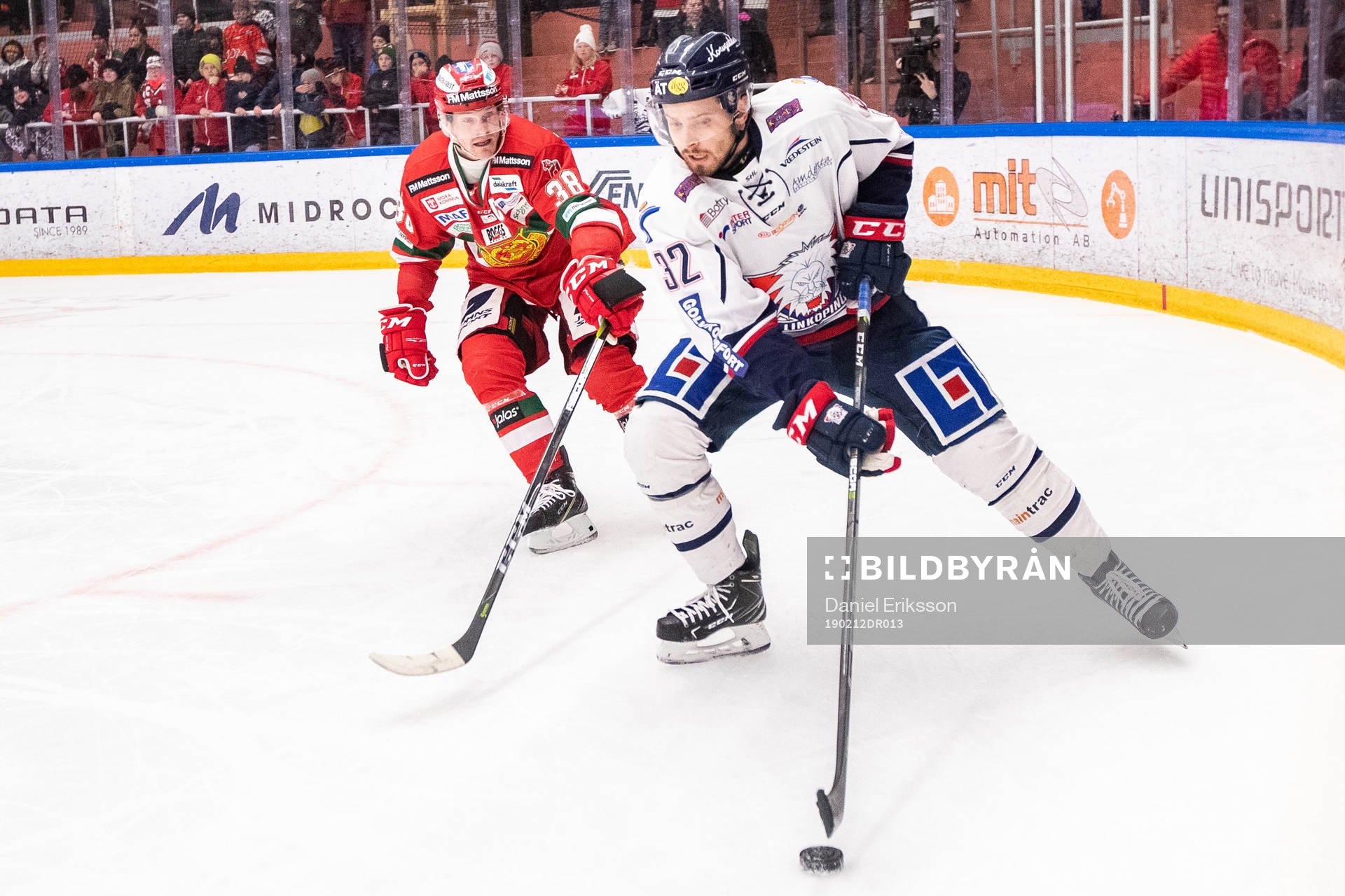 Moras Adam Massuhr och Linköpings Lukas Bengtsson