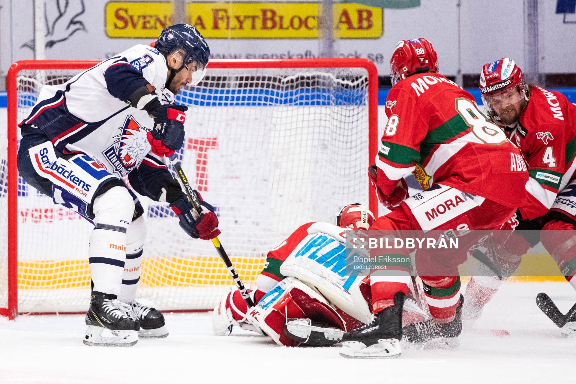 Linköpings Almen Bibic och Moras Spencer Abbott och Viktor
