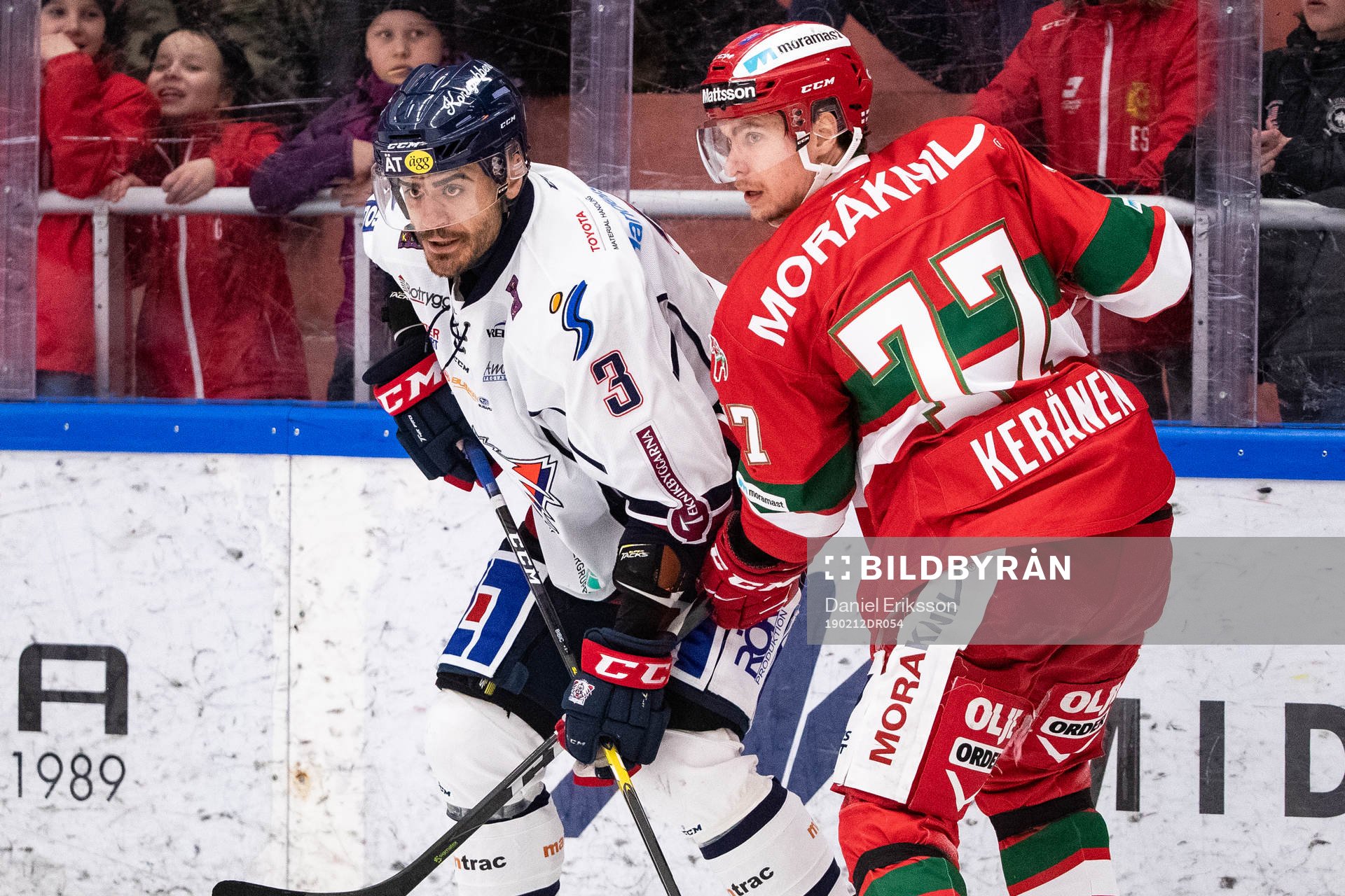 Linköpings Almen Bibic och Moras Michael Keränen