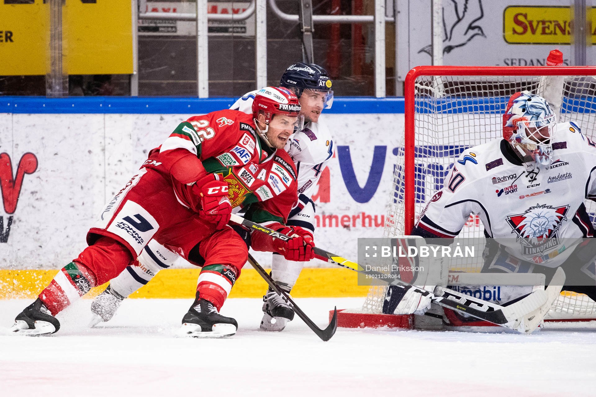 Moras Matt Bailey och Linköpings Chad Billins  och