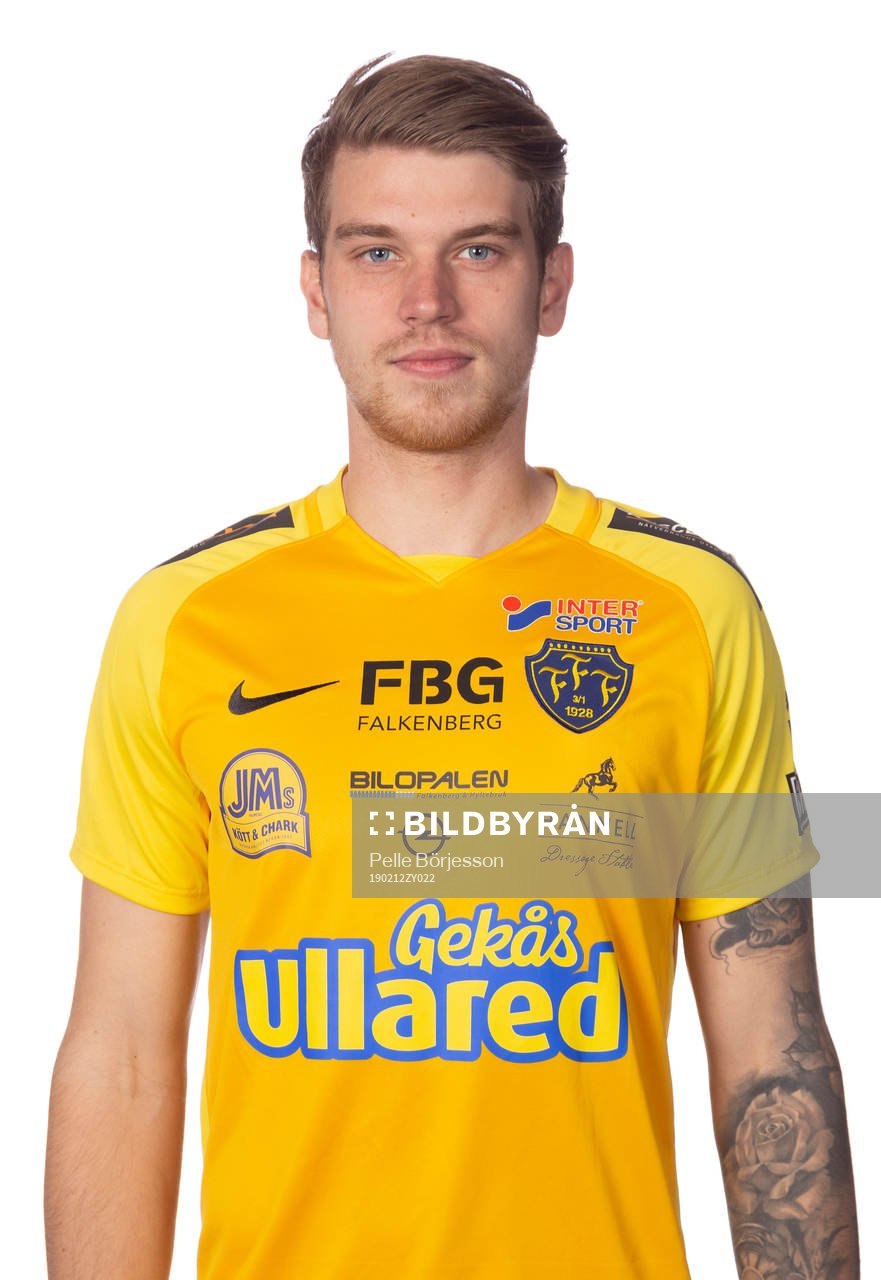 Falkenbergs Marcus Mathisen poserar för ett porträtt den 12 februari 2019 i Falkenberg.