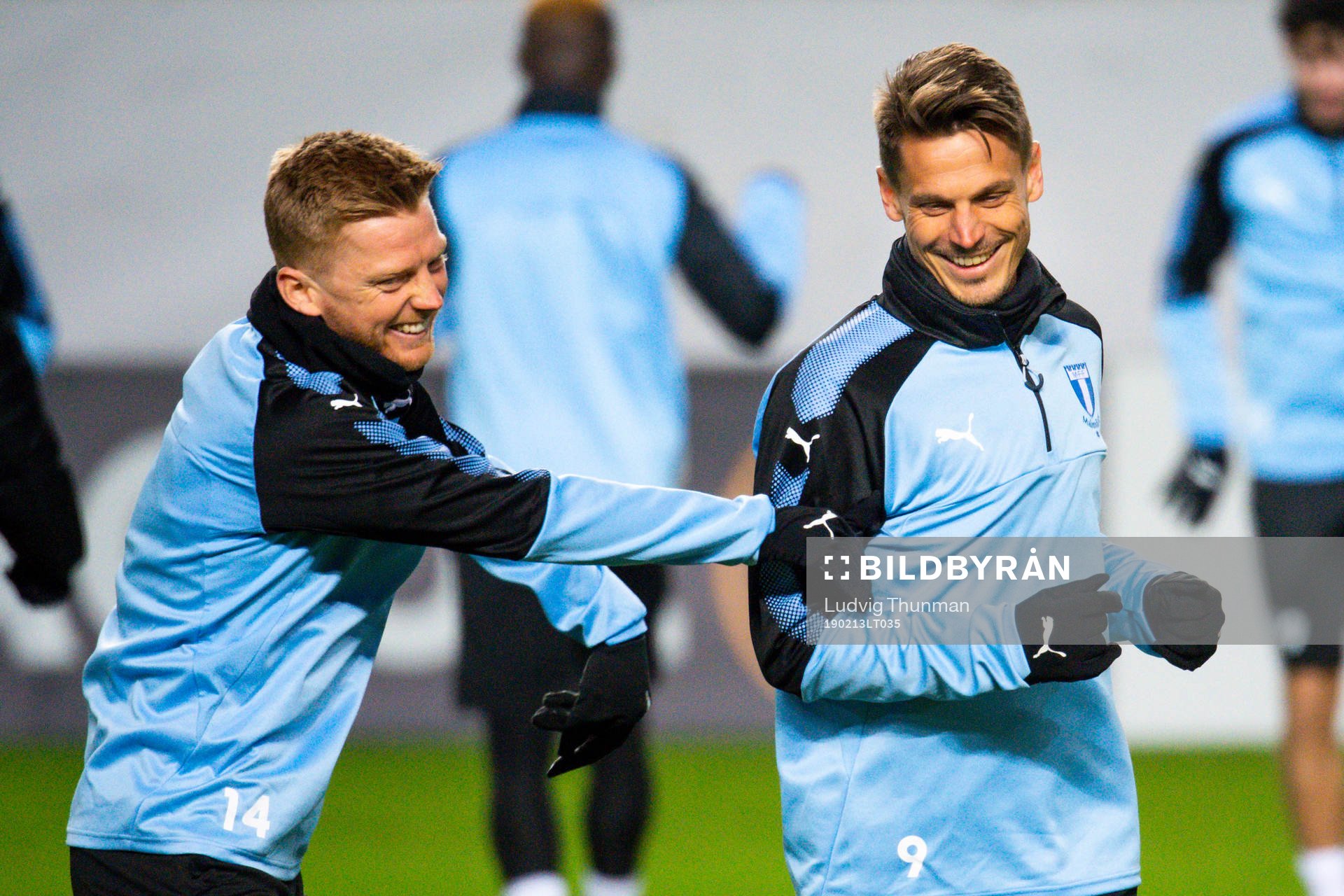Anders Christiansen and Markus Rosenberg of Malmö FF