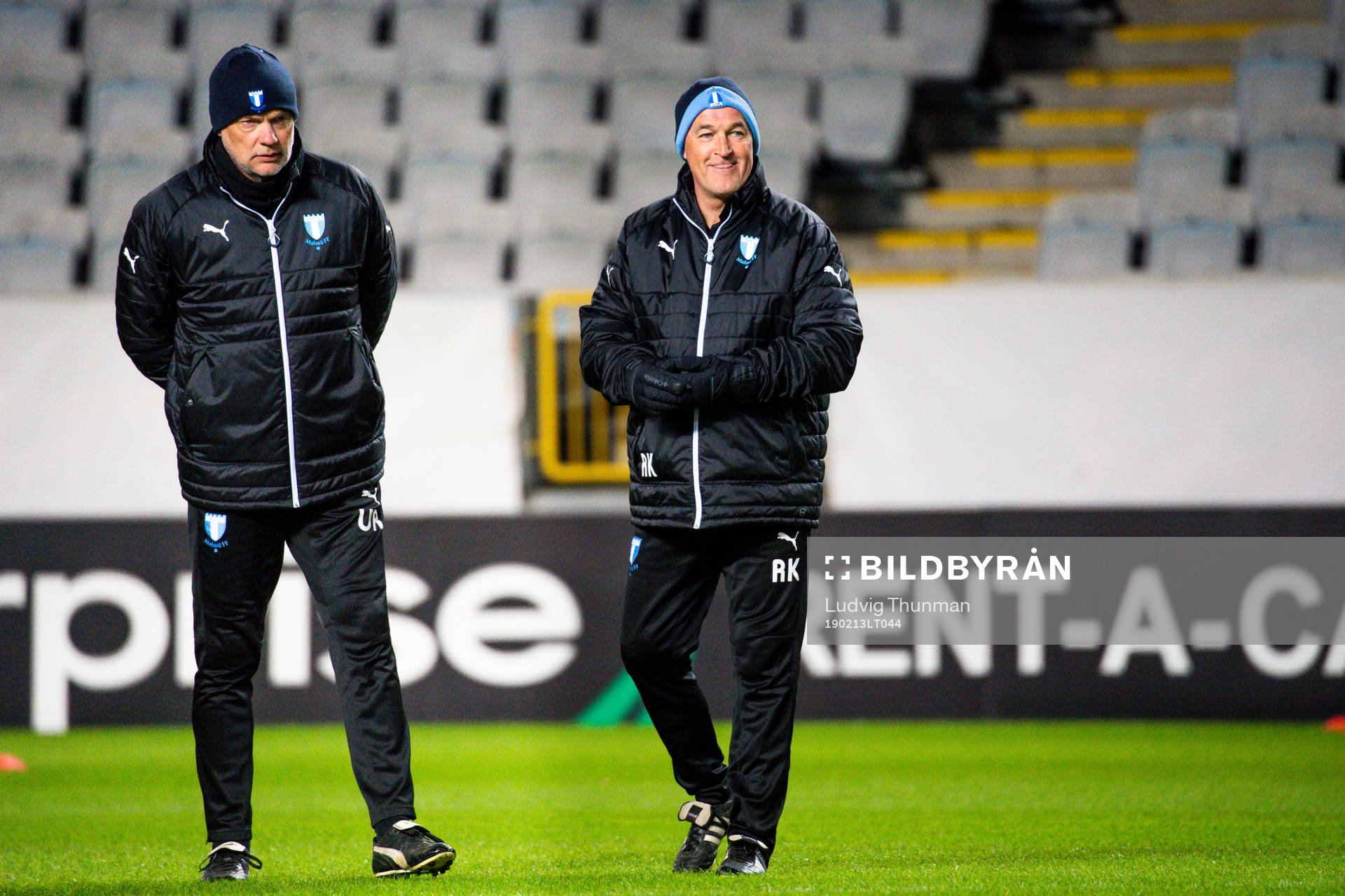 Uwe Rösler, head coach and Rob Kelly, assistant coach of