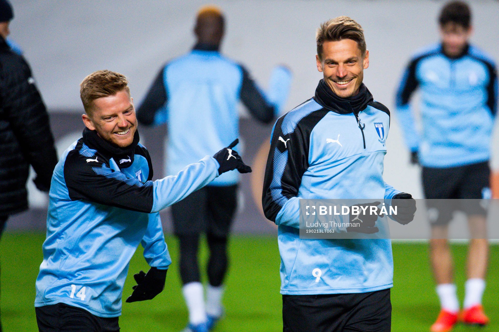 Anders Christiansen and Markus Rosenberg of Malmö FF