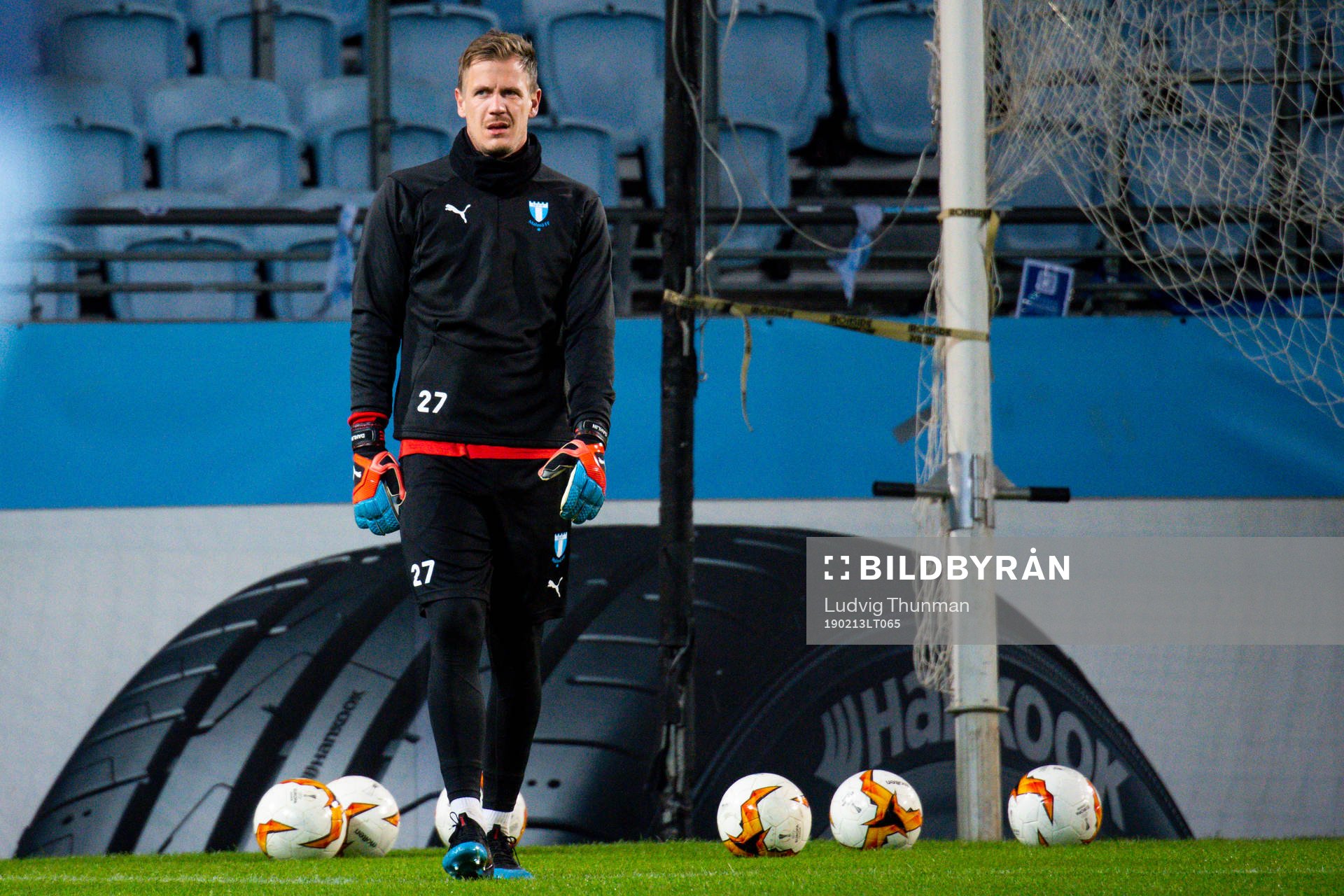 Goalkeeper Johan Dahlin of Malmö FF
