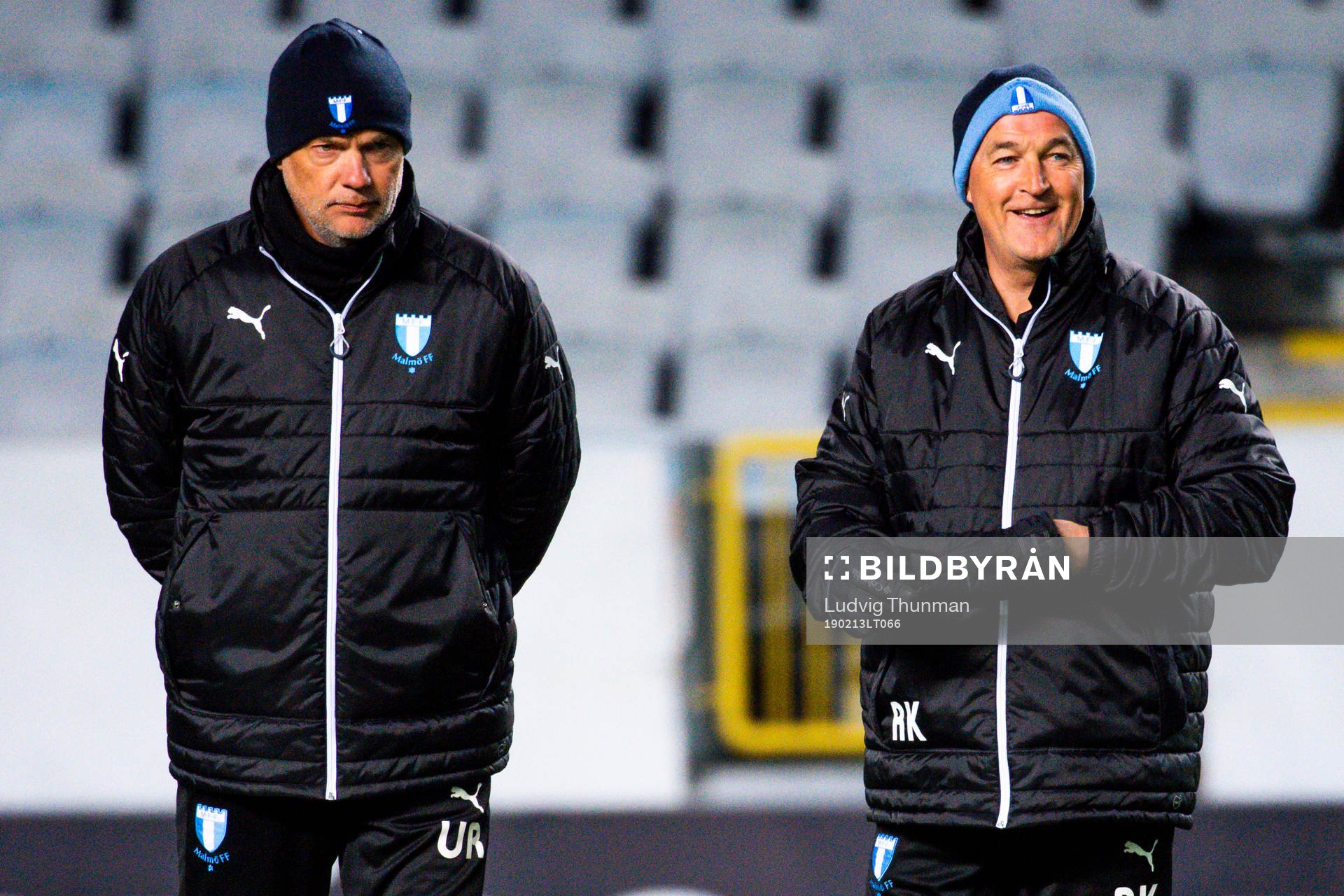 Uwe Rösler, head coach and Rob Kelly, assistant coach