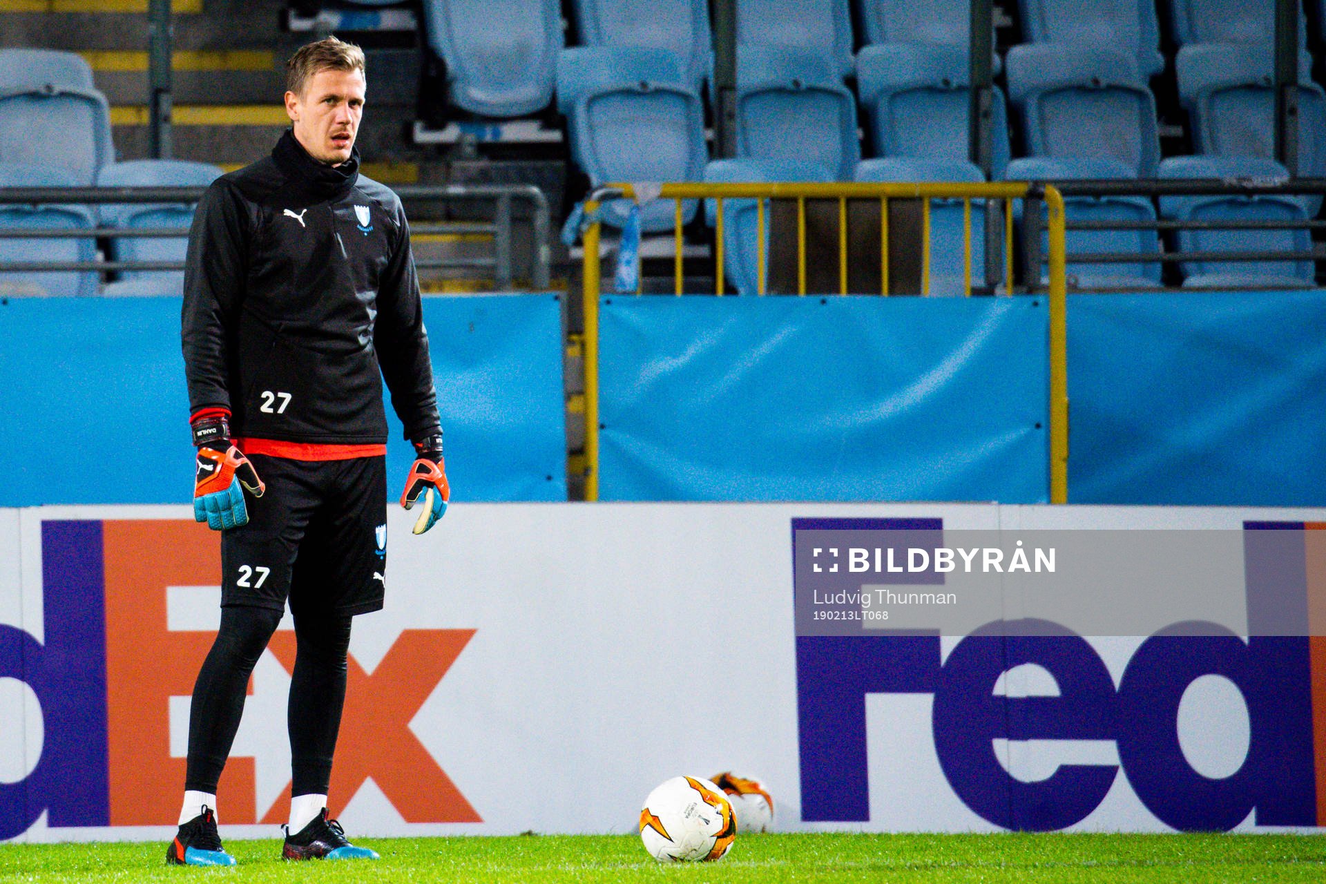 Goalkeeper Johan Dahlin of Malmö FF
