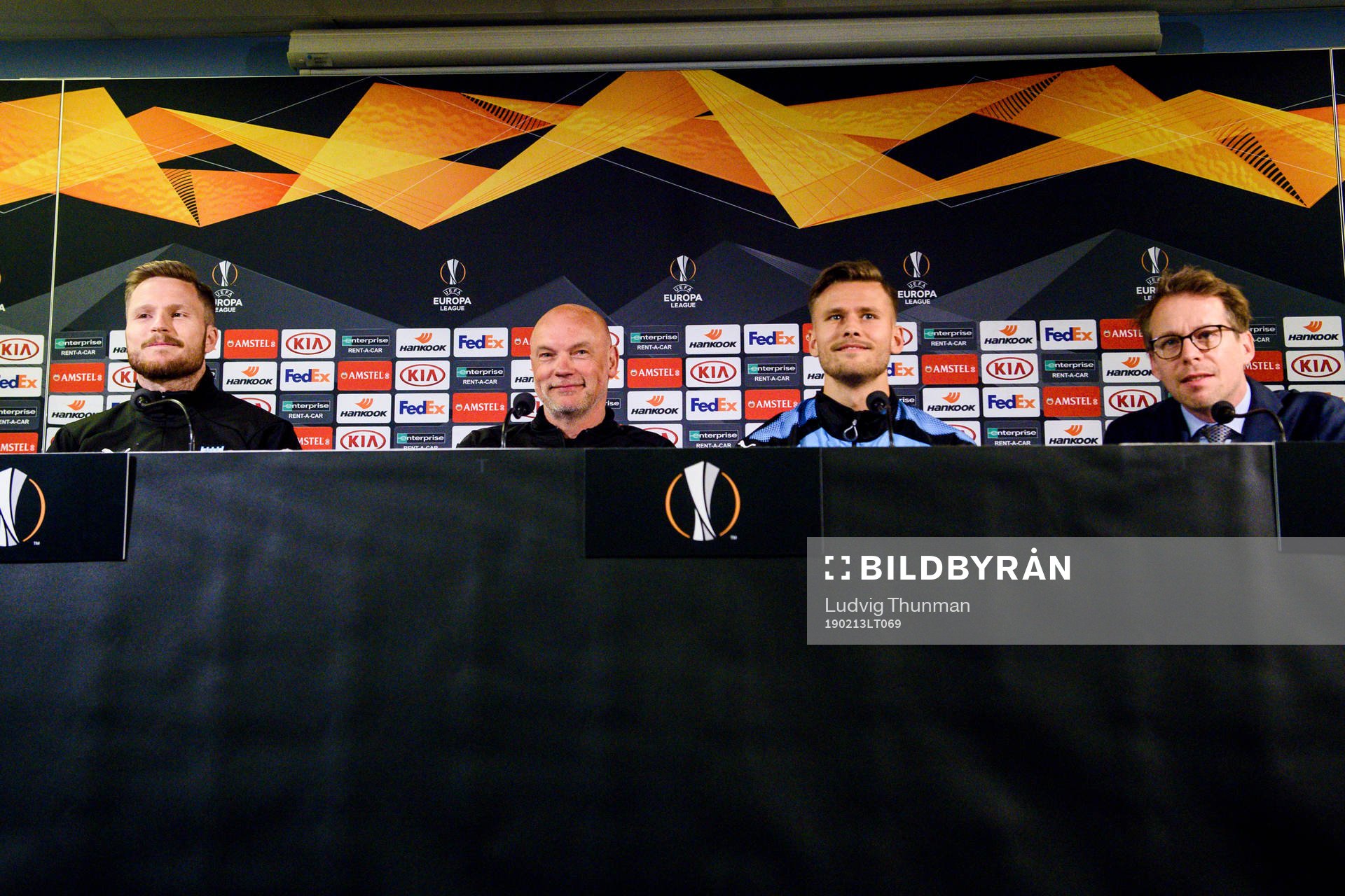 Lasse Nielsen Uwe Rösler, head coach, Arnor Traustason and