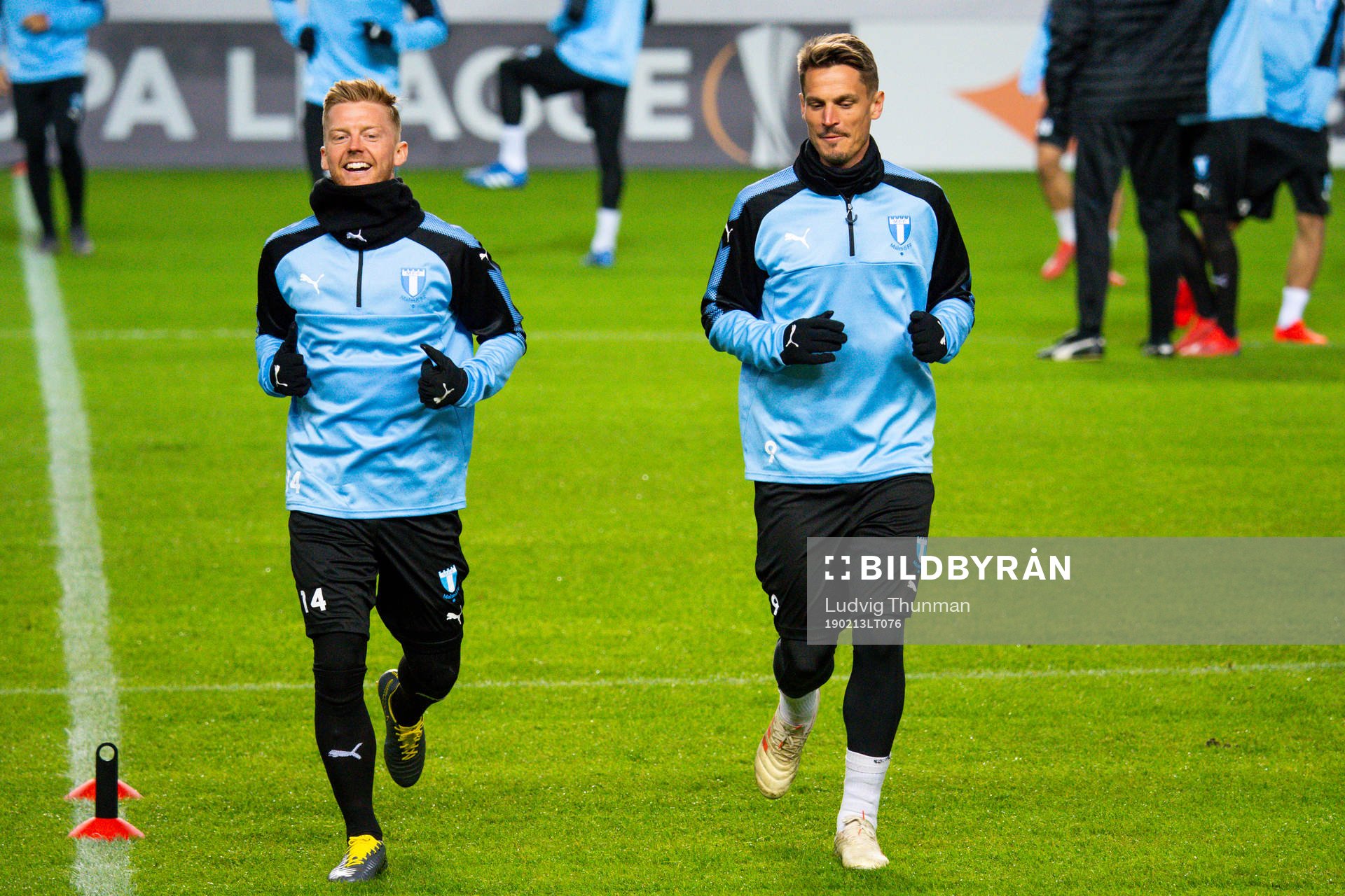 Anders Christiansen and Markus Rosenberg of Malmö FF