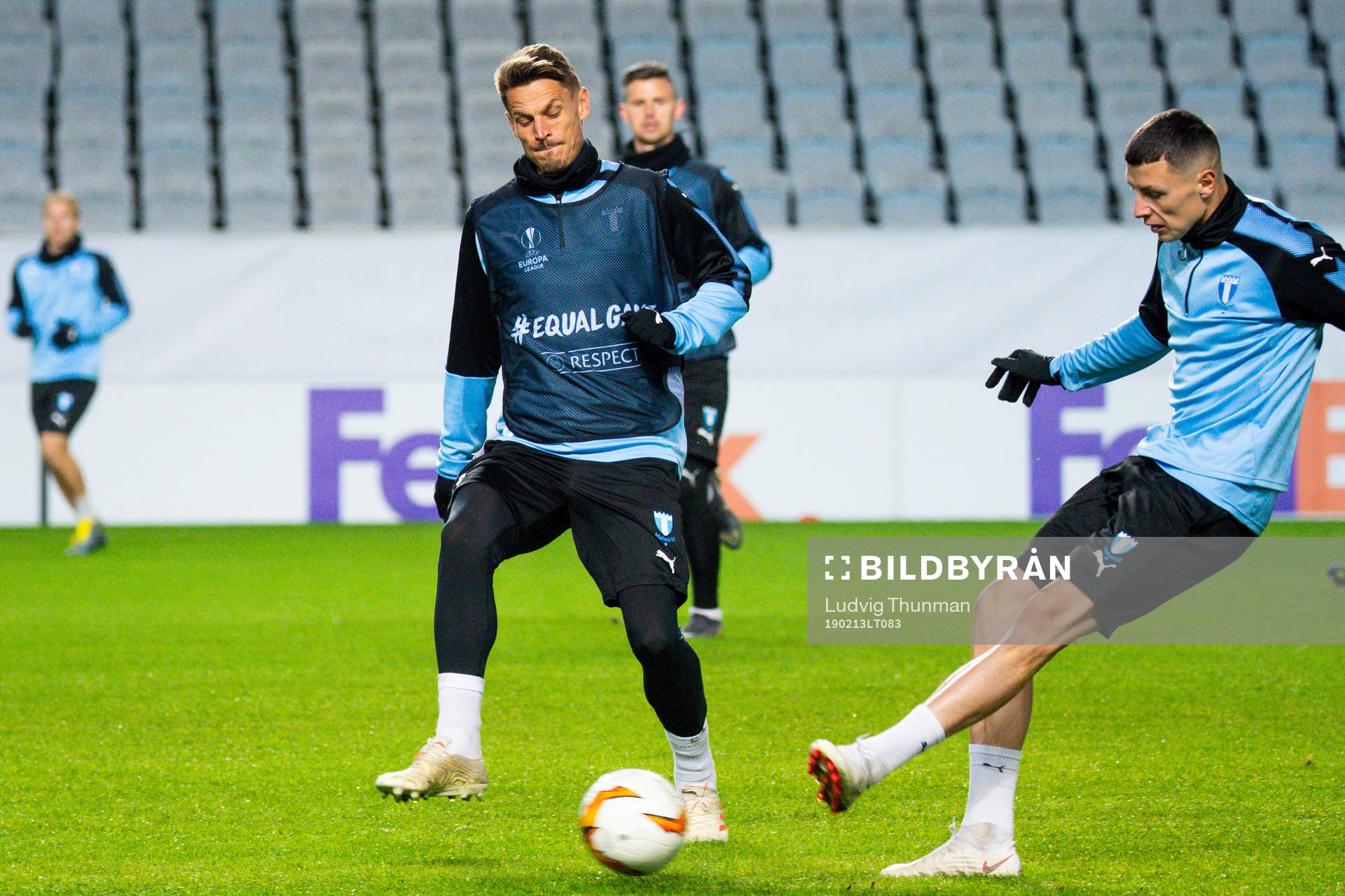 Markus Rosenberg and Anel Ahmedhodzic of Malmö FF