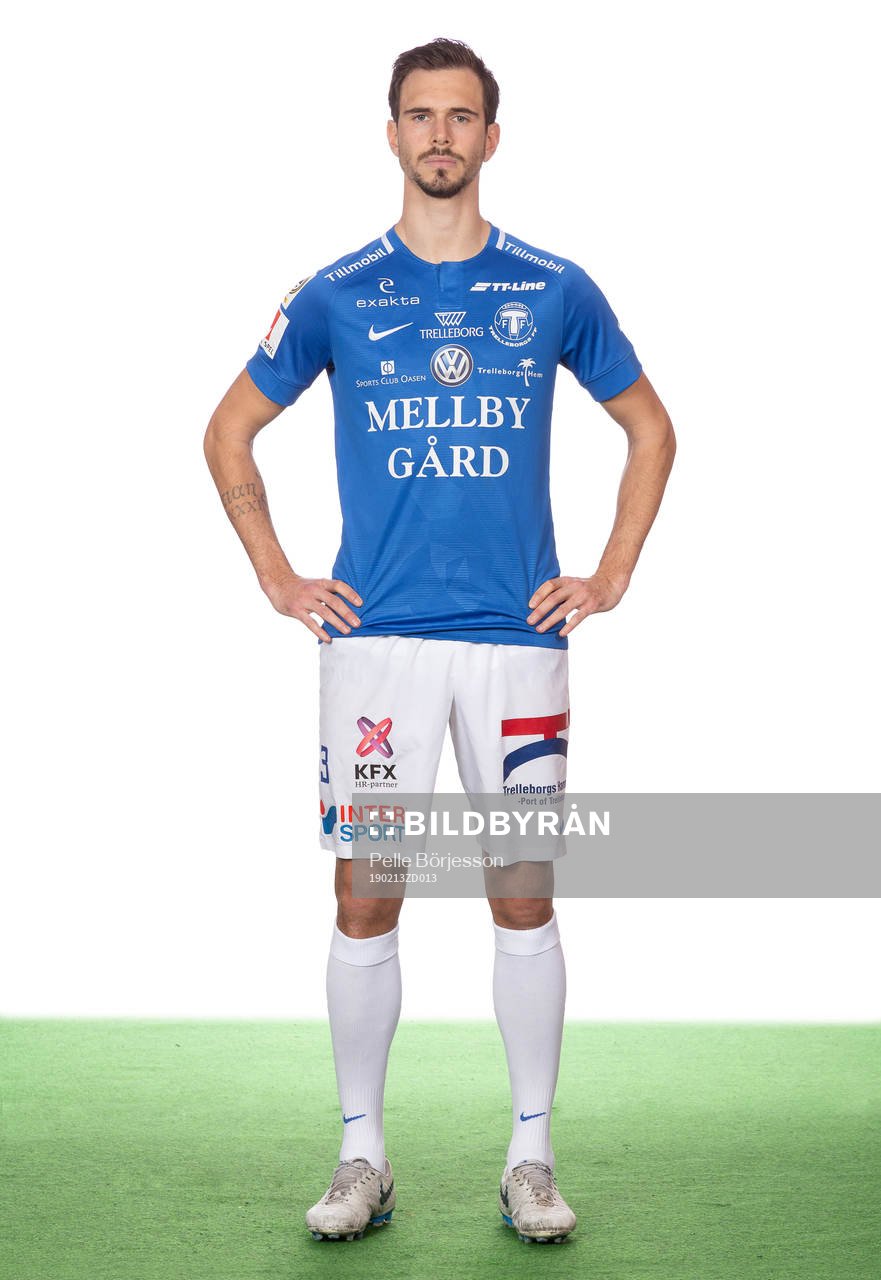 Trelleborgs Sebastian Ohlsson poserar för ett porträtt den 13 februari 2019 i Trelleborg.
