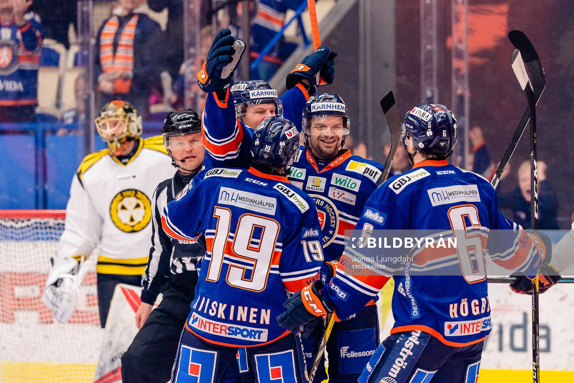 Växjös Joel Persson, Janne Pesonen, Tuomas Kiiskinen och