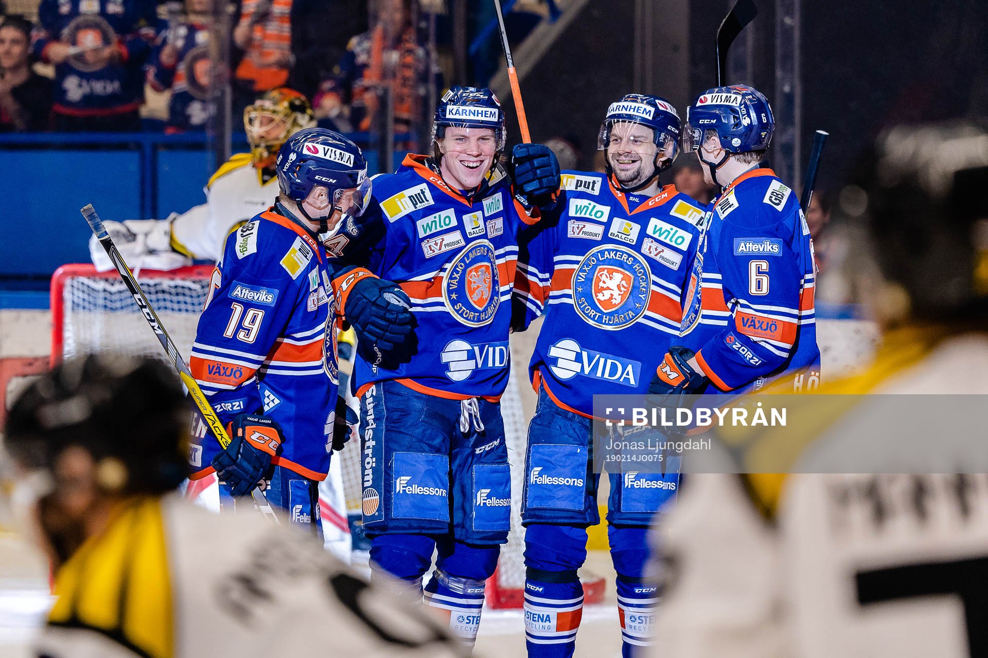 Växjös Tuomas Kiiskinen, Joel Persson, Janne Pesonen och